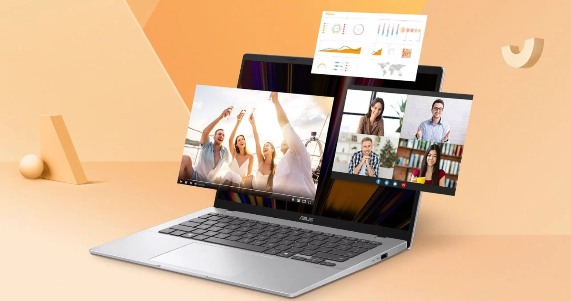 Ноутбук Asus Vivobook 14 M1407 14" (AMD Ryzen AI 5/16GB/512GB/AMD Graphics) (90NB15H1-M00DW0) (UA)