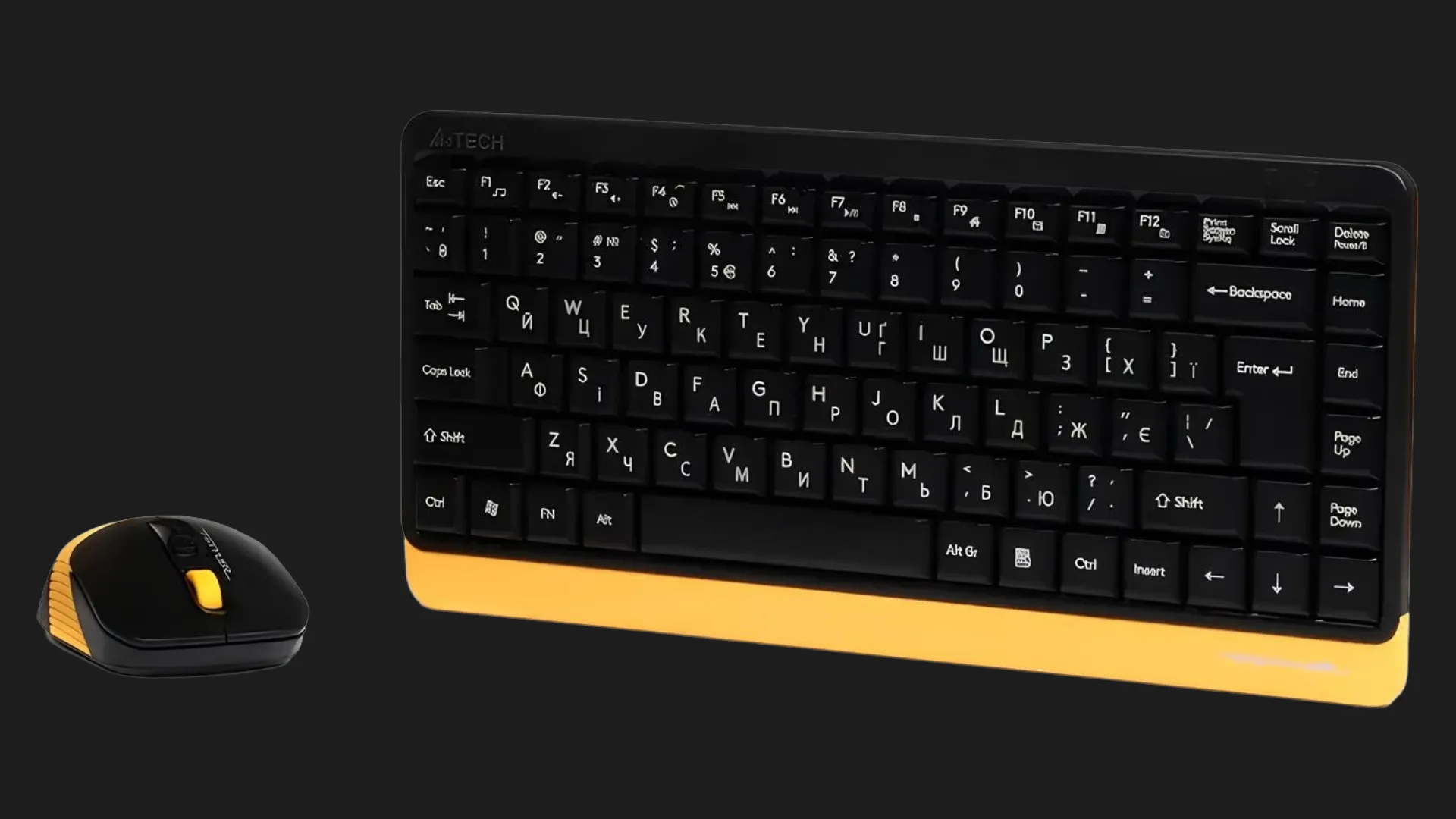 Комплект бездротовий клавіатура + миша A4Tech FG1110 (Bumblebee)