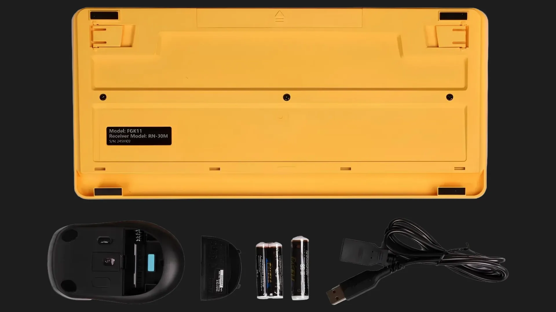 Комплект бездротовий клавіатура + миша A4Tech FG1110 (Bumblebee)