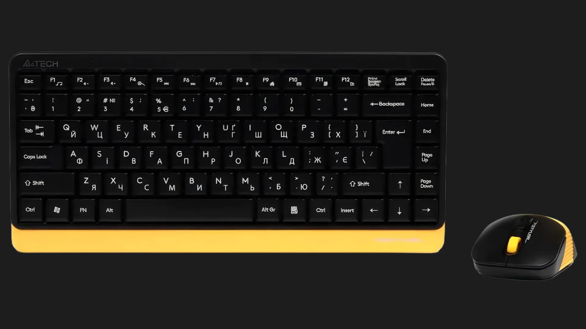 Комплект бездротовий клавіатура + миша A4Tech FG1110 (Bumblebee)