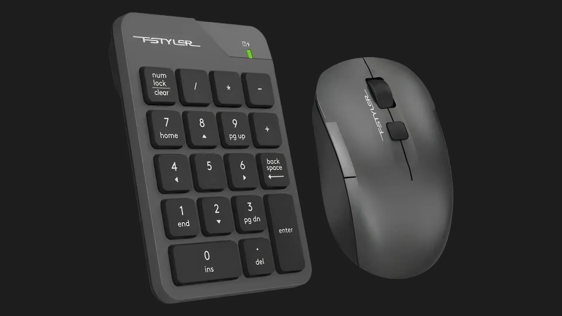 Комплект бездротовий клавіатура + миша A4Tech FG1600C Air2 (Gray)