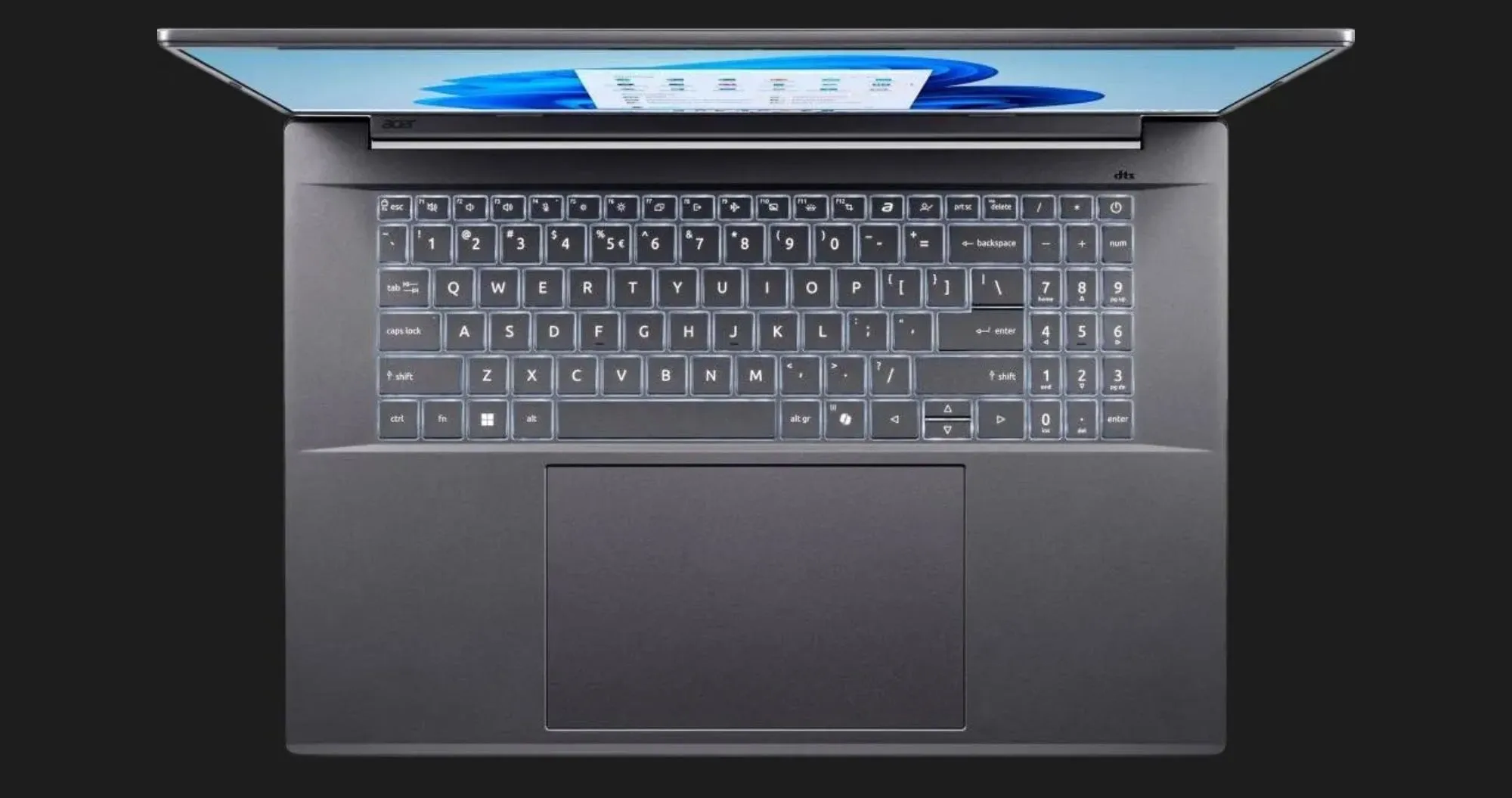 Ноутбук Acer Aspire 18 AI A18-I71M 18" (Intel Core Ultra 9/16GB/512GB/Intel Graphics) (NX.JZEEU.005) (UA)