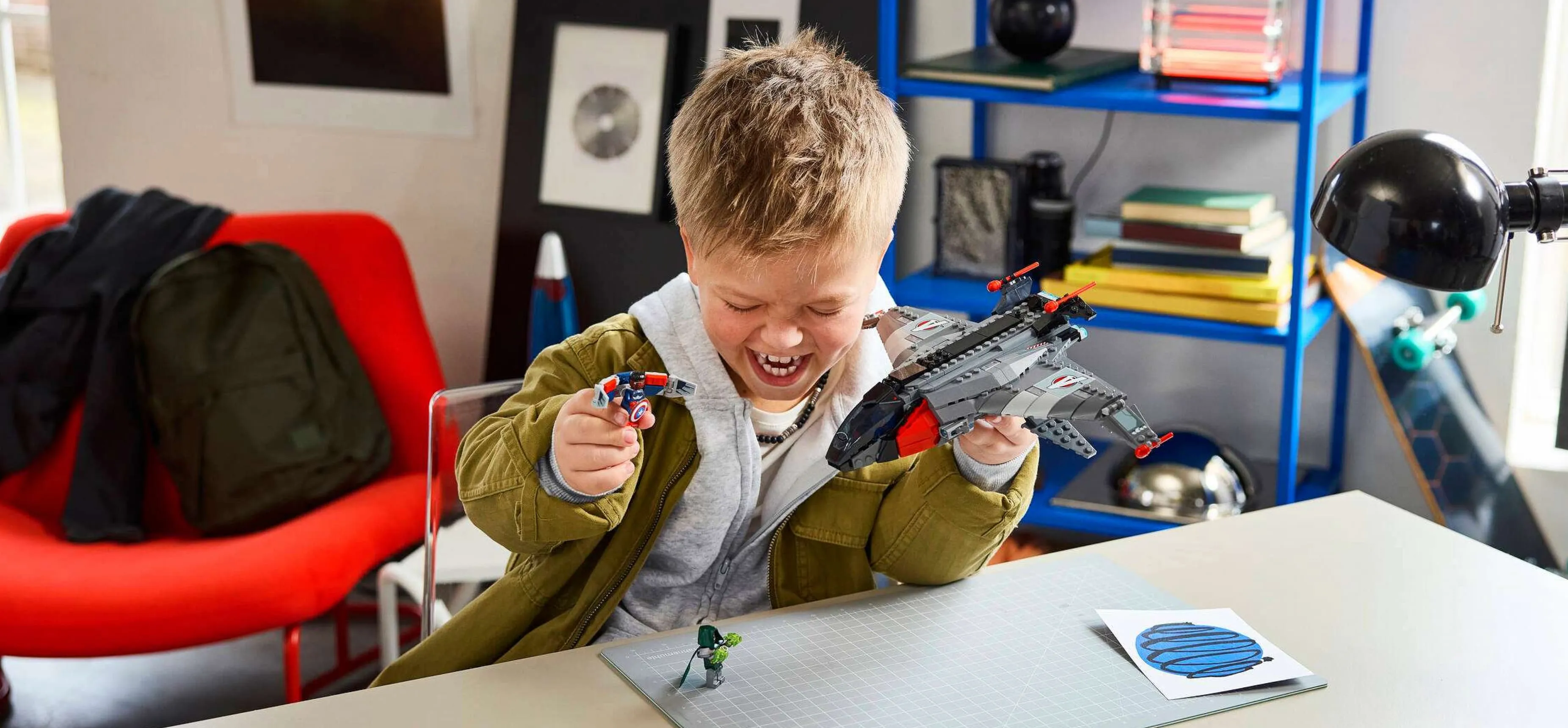 Конструктор LEGO Super Heroes Marvel Месники: Судний день Квінджет (76347)
