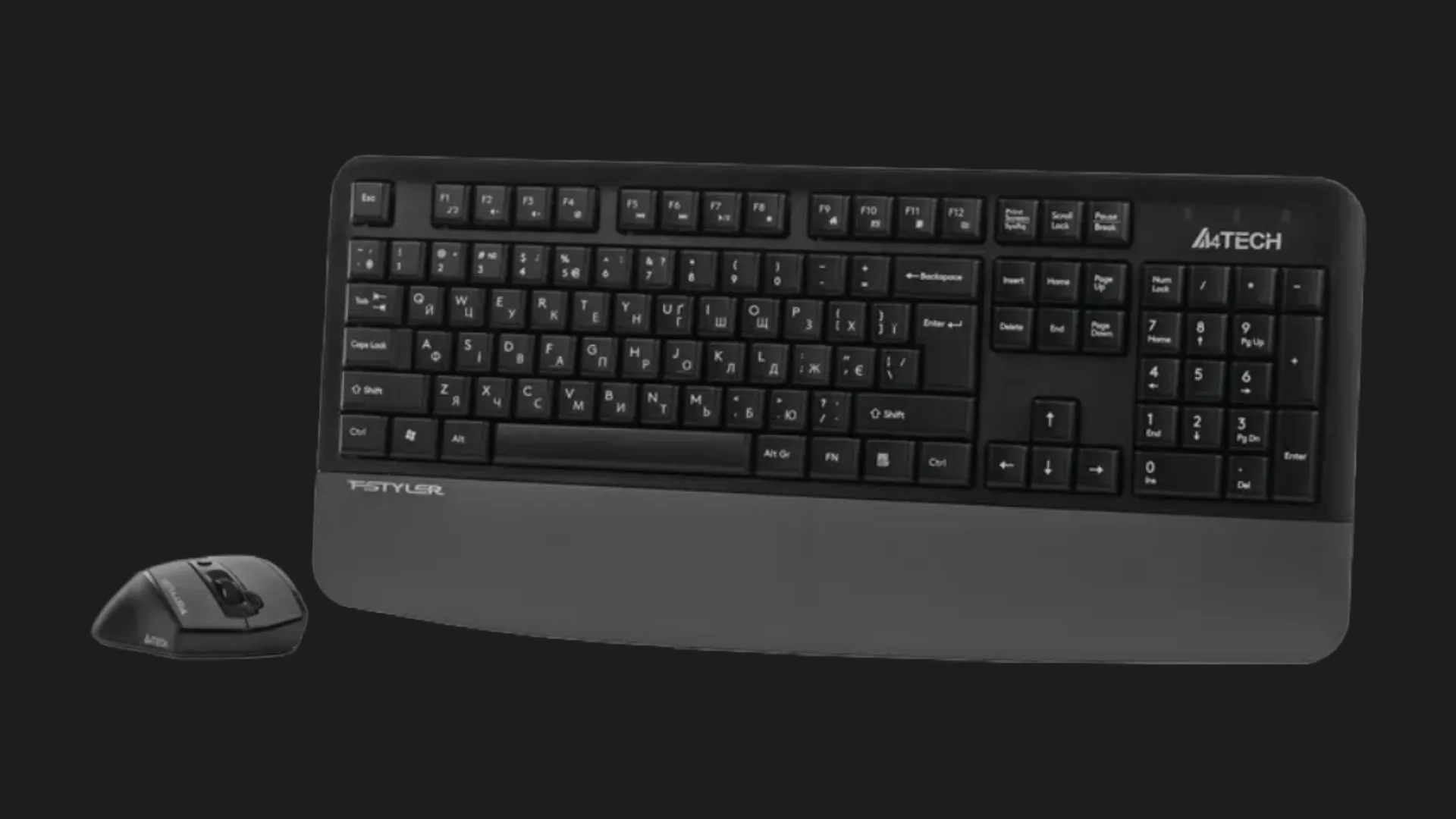 Комплект беспроводной клавиатура+мышь клавиатура+мышь A4Tech FG2500S Plus (Gray)