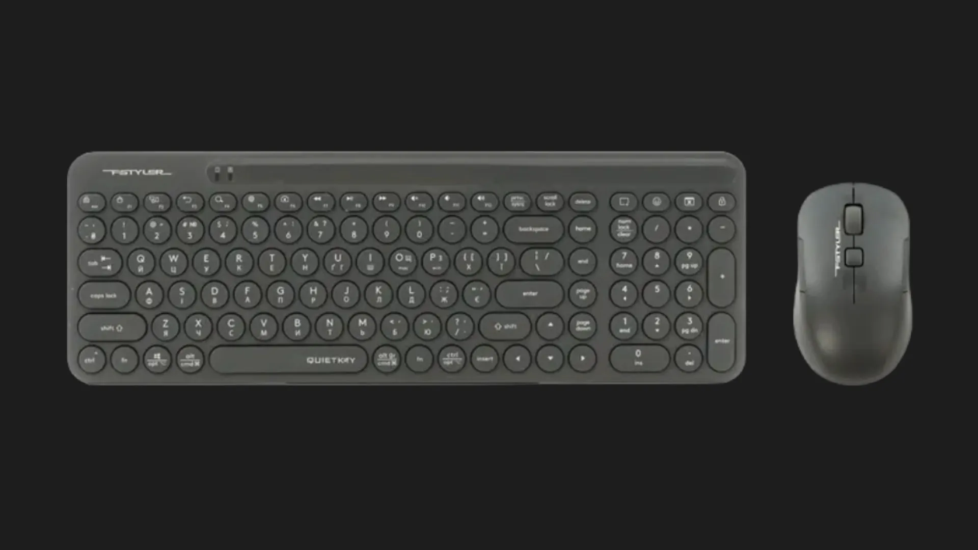 Комплект беспроводной клавиатура+мышь клавиатура+мышь A4Tech FG3300 Air2 (Gray)