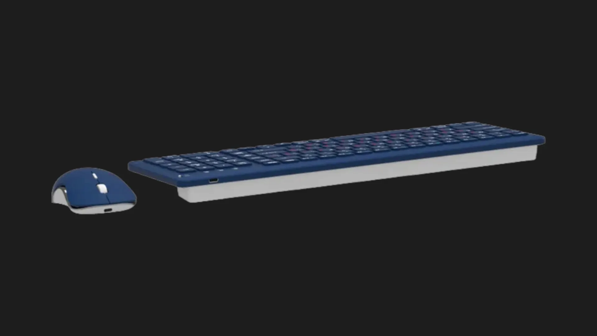 Комплект бездротовий клавіатура+миша клавіатура+миша Maxxter KMS-WCM-01BL-UA (Blue)