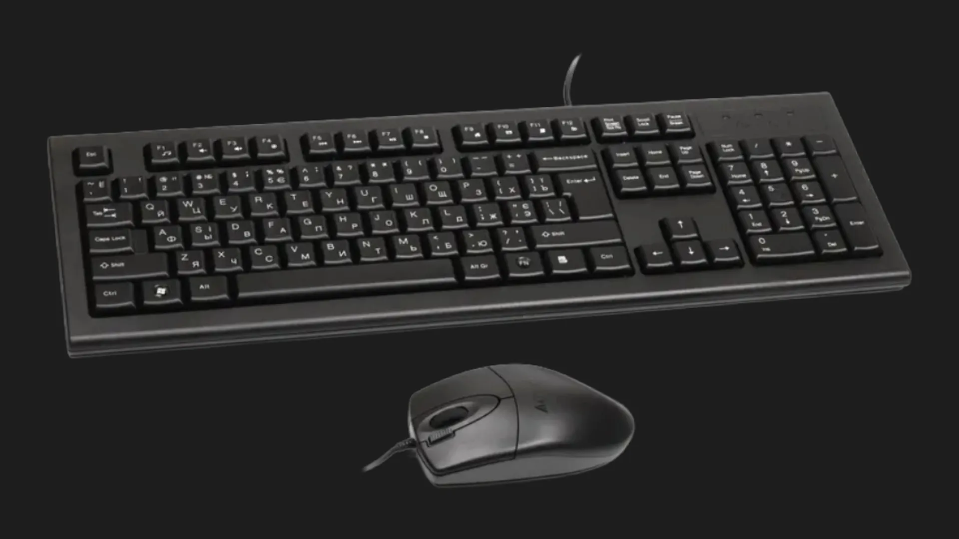 Комплект беспроводной клавиатура+мышь клавиатура+мышь A4Tech KR-8520D (Black)