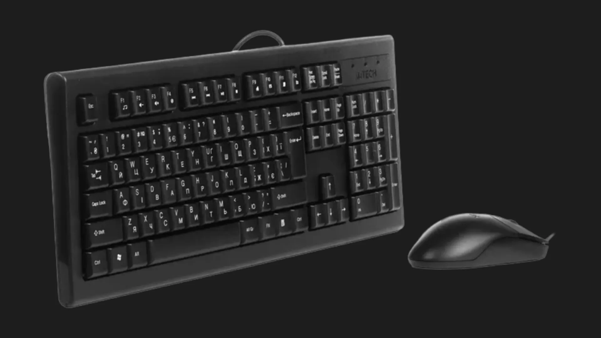 Комплект бездротовий клавіатура+миша клавіатура+миша A4Tech KR-8572S (Black)