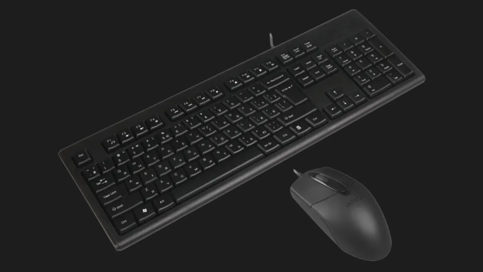 Комплект беспроводной клавиатура+мышь клавиатура+мышь A4Tech KRS-8372 (Black)