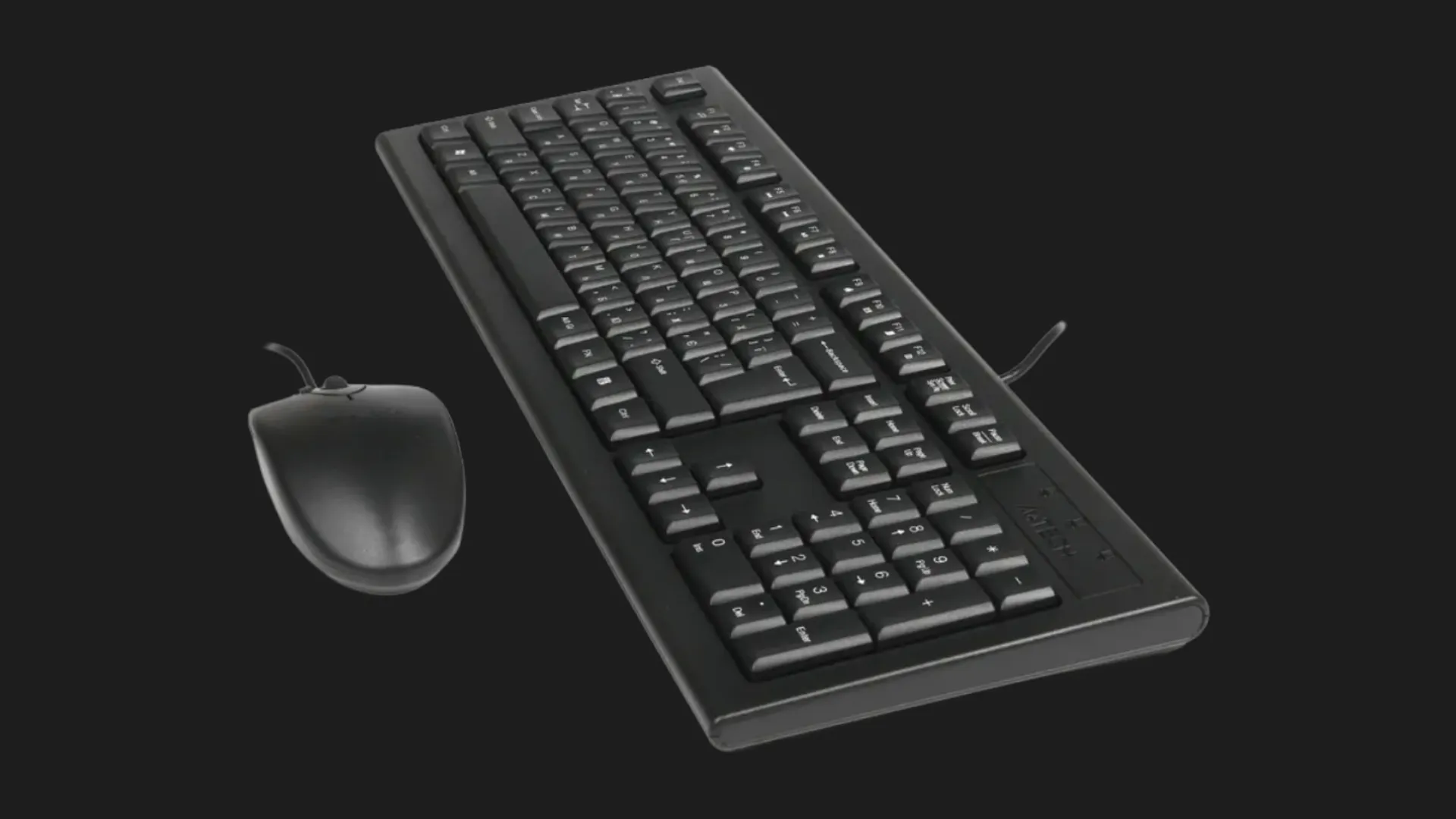 Комплект беспроводной клавиатура+мышь клавиатура+мышь A4Tech KRS-8520D (Black)