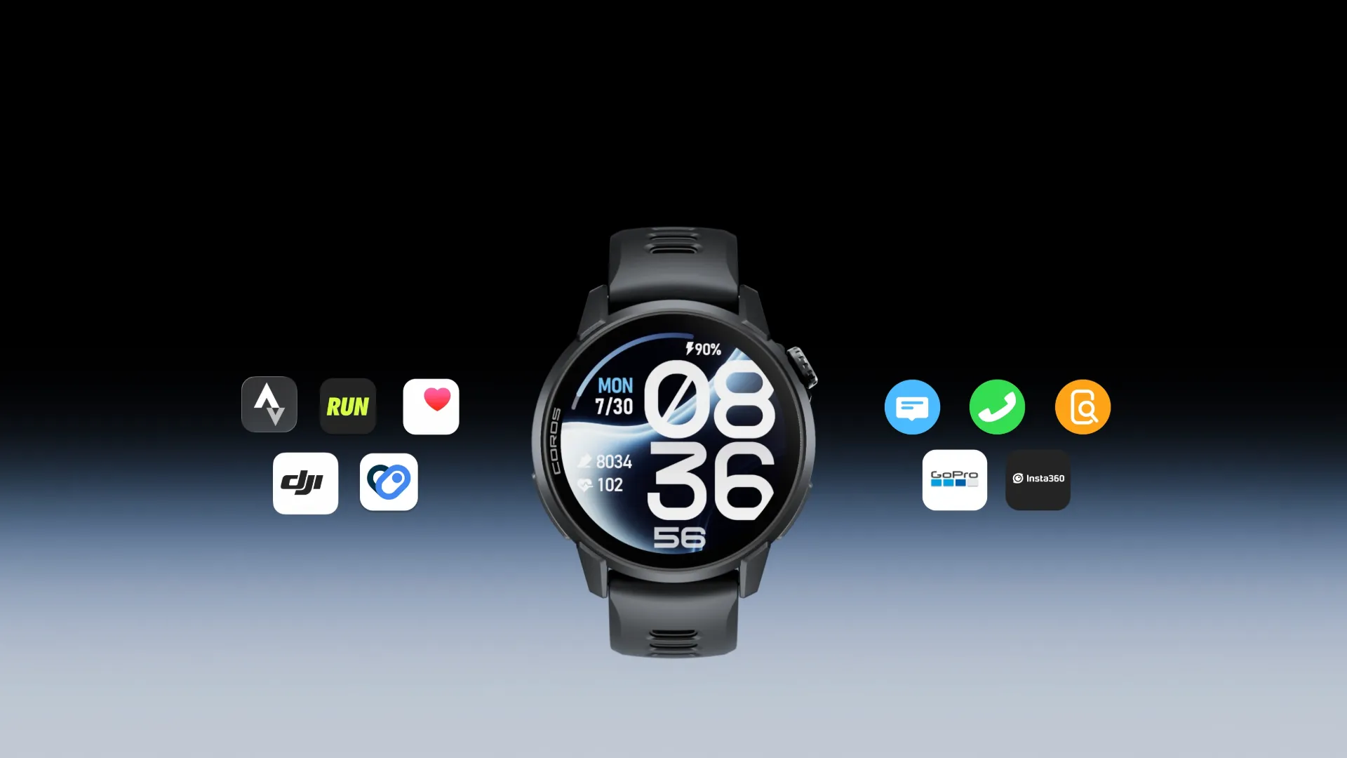 Coros Pace 4 Pro 47mm Black Silicone