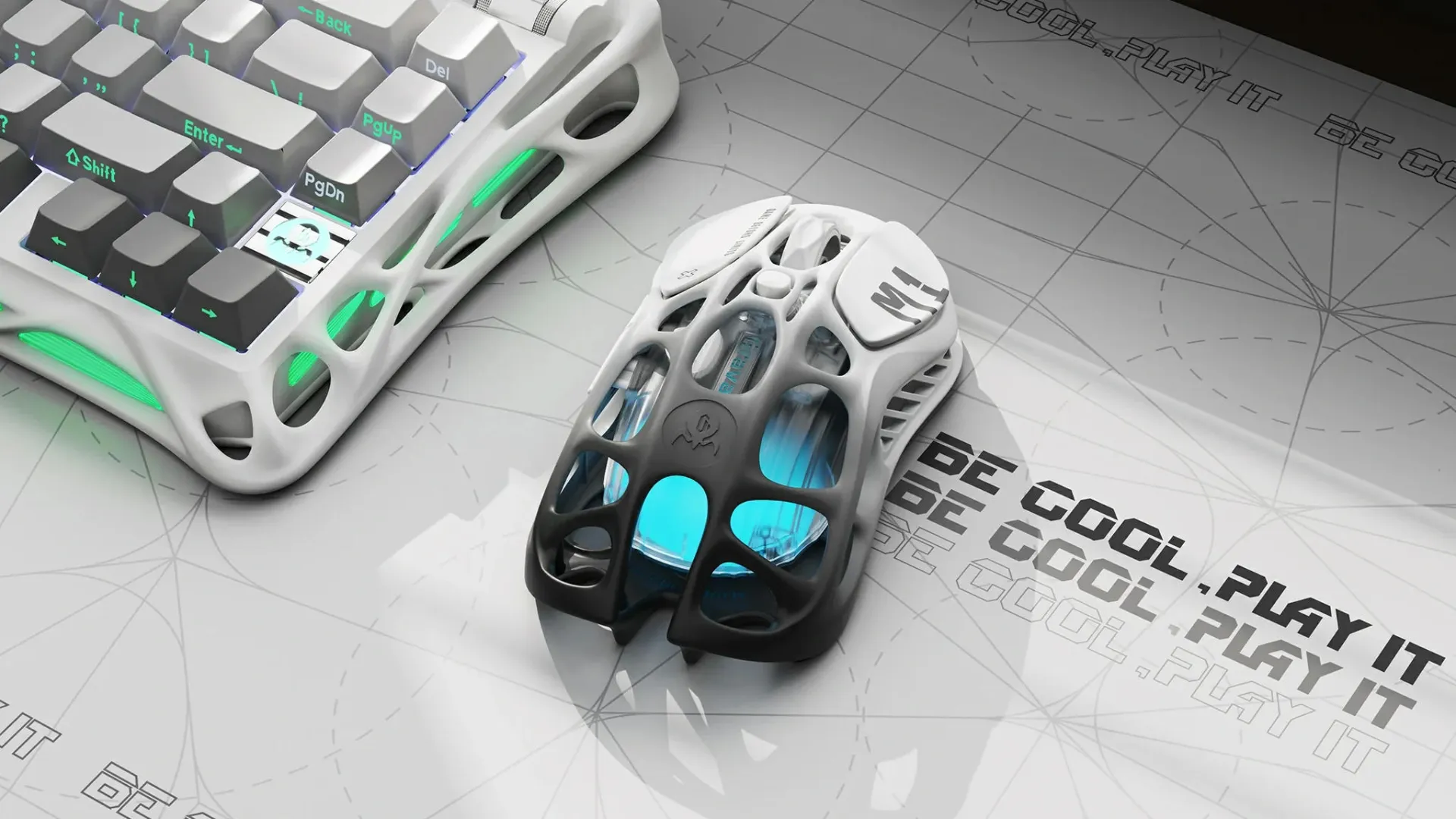 Миша GravaStar Mercury M1 Pro magnesium alloy body BT/WL/USB-A RGB (Ice Blue)