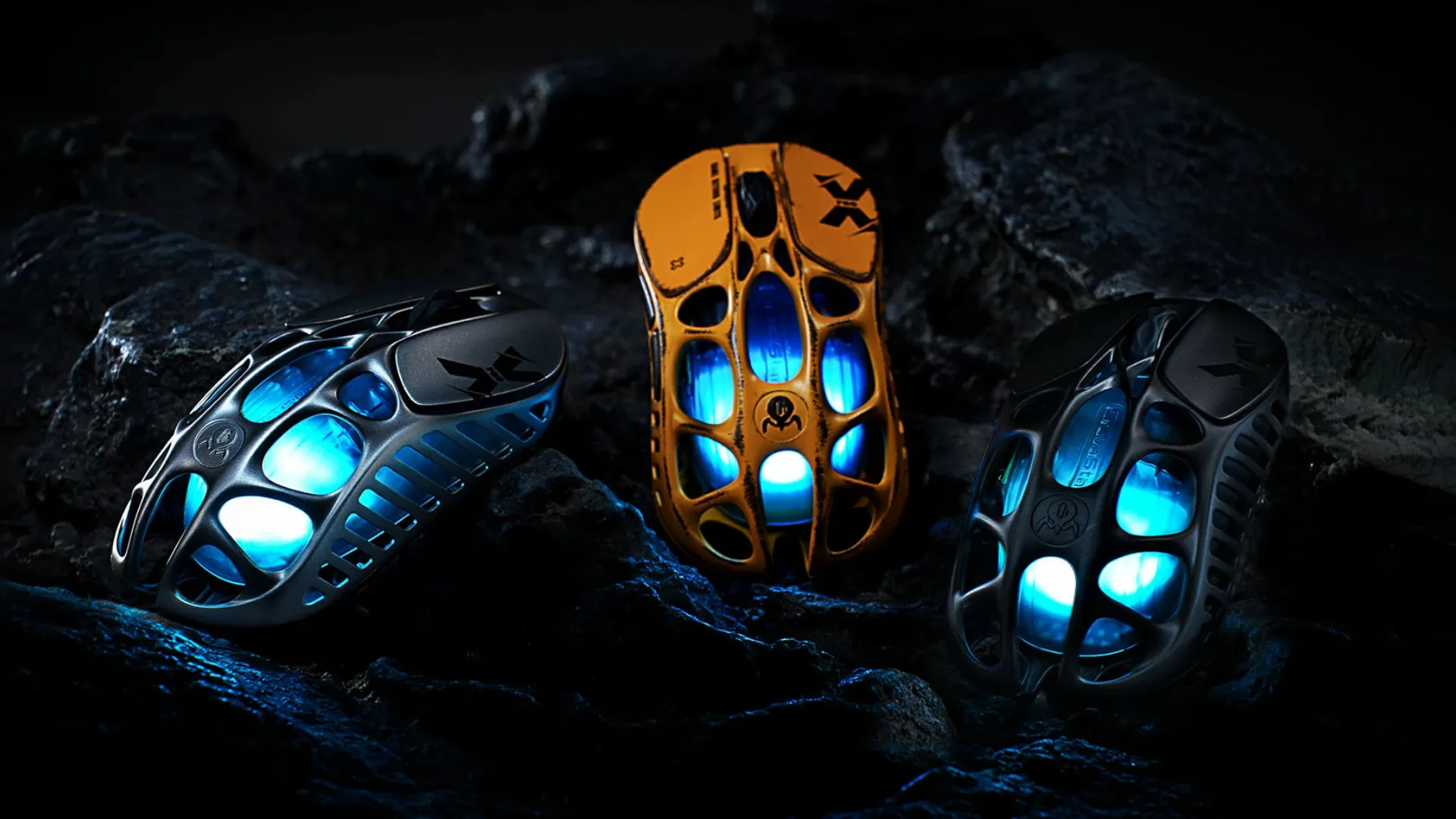 Миша GravaStar Mercury X Pro 8K BT/WL/USB-A RGB (Battle-Worn Yellow)