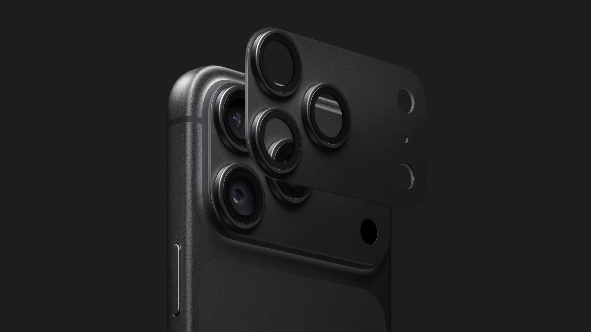 Защитное стекло 9:42 Full Cover для камери iPhone 18 Pro Max (Black)