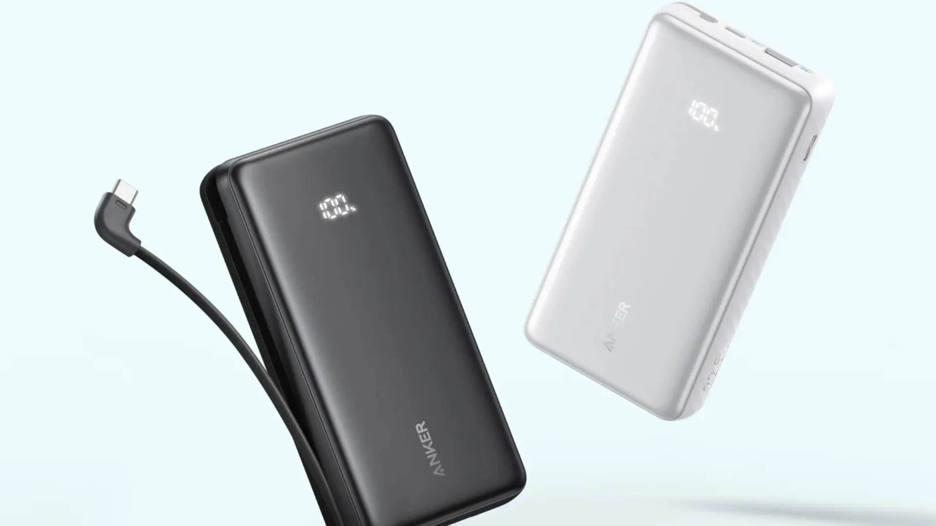 Зарядний пристрій Power Bank ANKER 10000 mAh 22.5W Built-In USB-C Cable (Black)
