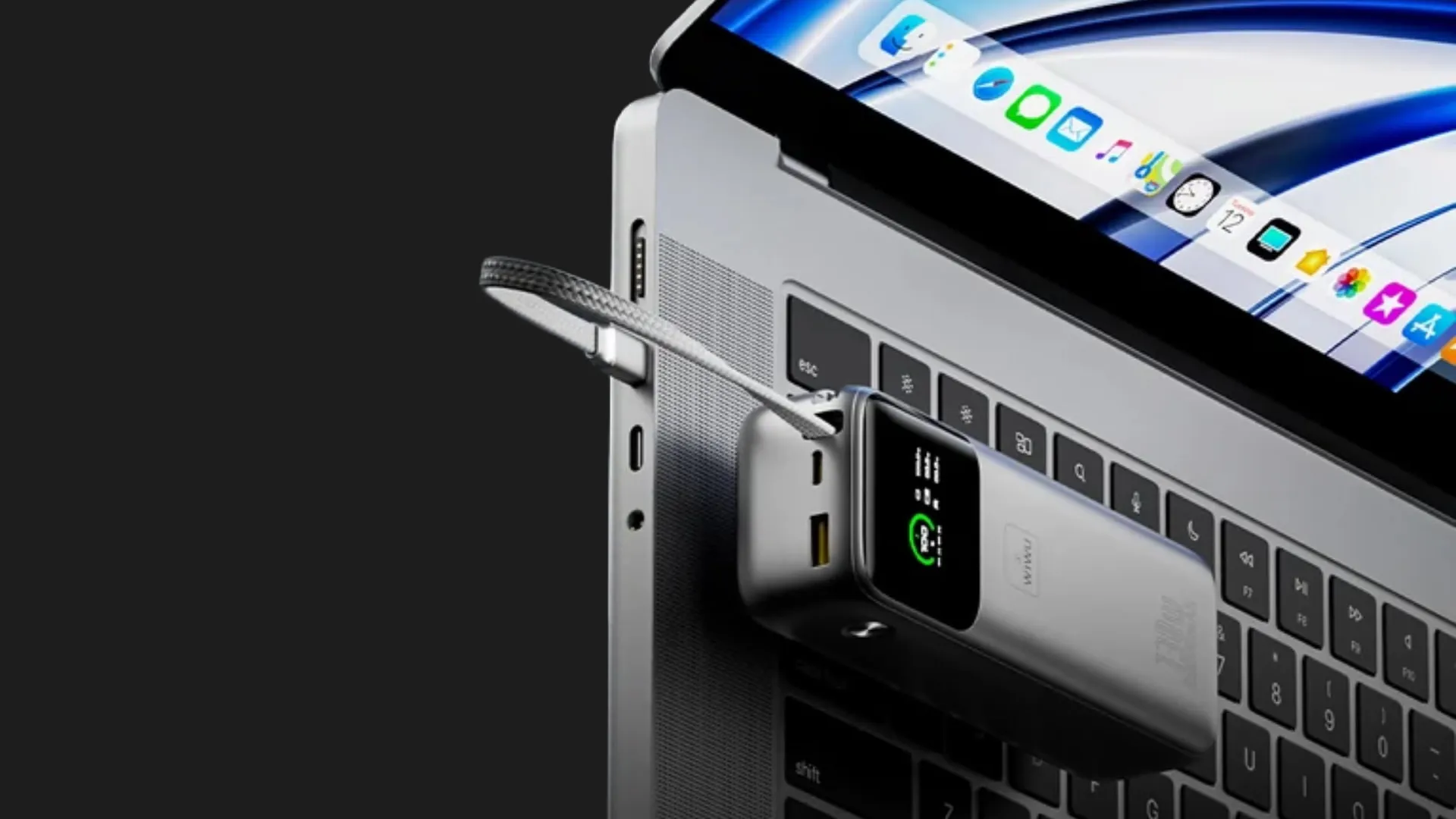 Зарядное устройство Power Bank WiWU Mega 20000mAh, 130W Fast Charge PM301 (Silver)