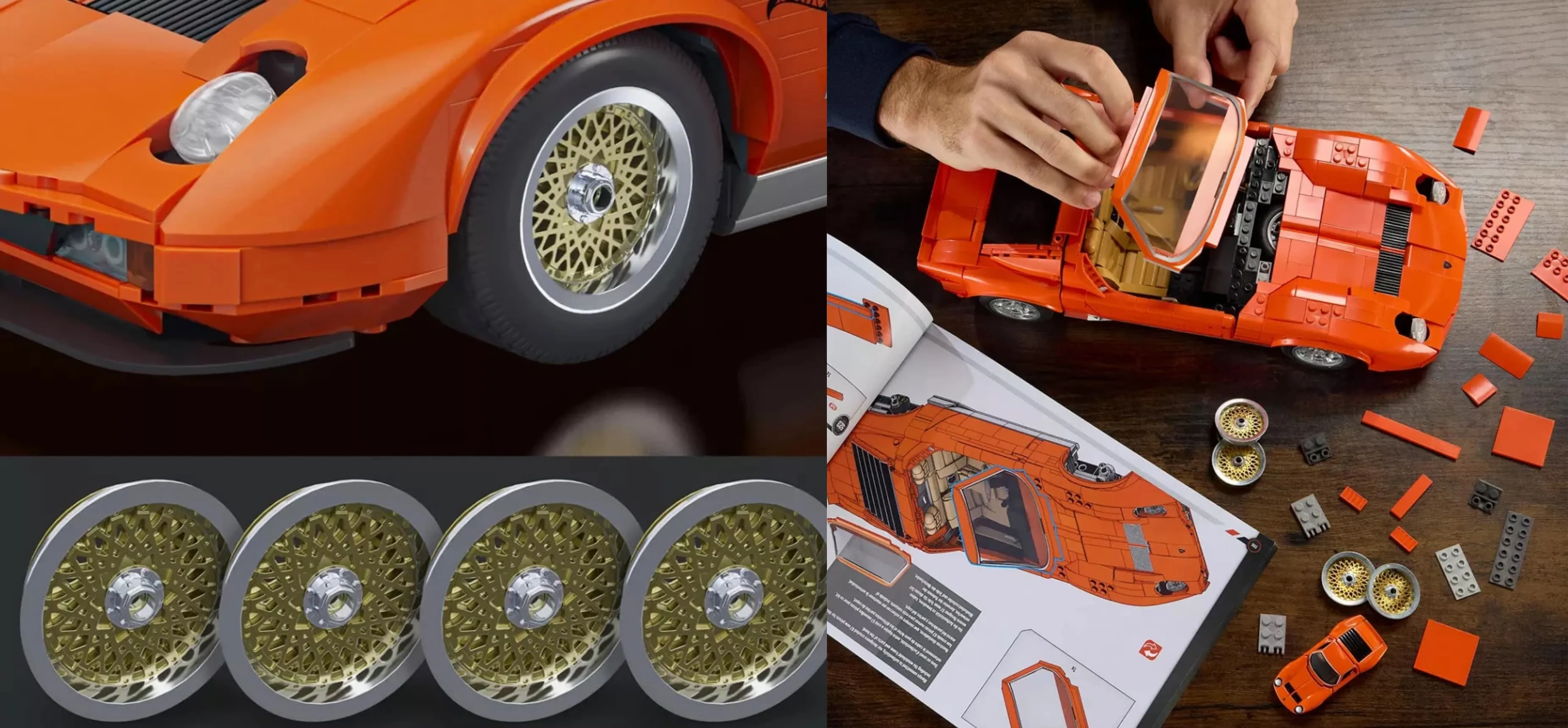 Колекційна машинка-конструктор Mattel Brick Shop Premium Lamborghini ‘71 Miura P400 SV (JHF61)