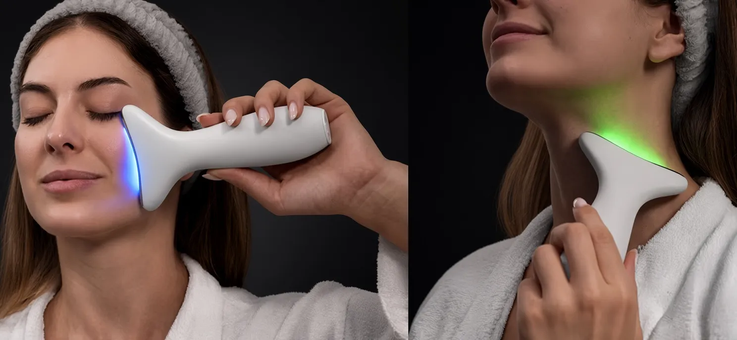 LED-масажер для фототерапії обличчя та шиї CECOTEC FaceCare Face&amp;Neck Pro (A01_EU01_116294)