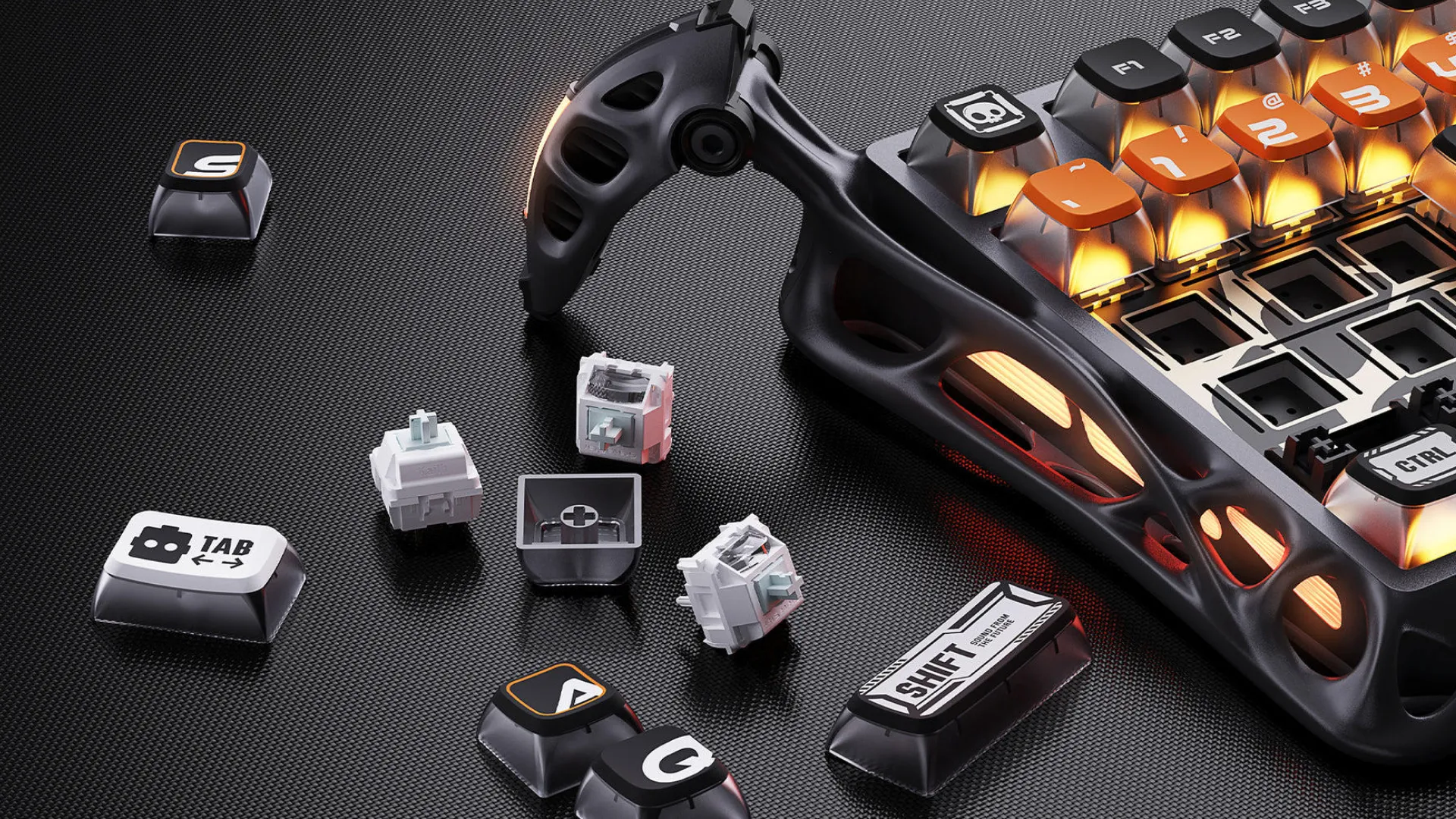 Клавіатура механічна GravaStar Mercury K1 Pro 80keys, GravaStar x Kailh Speedy Mint, BT/WL/USB, RGB (CyberFlare)