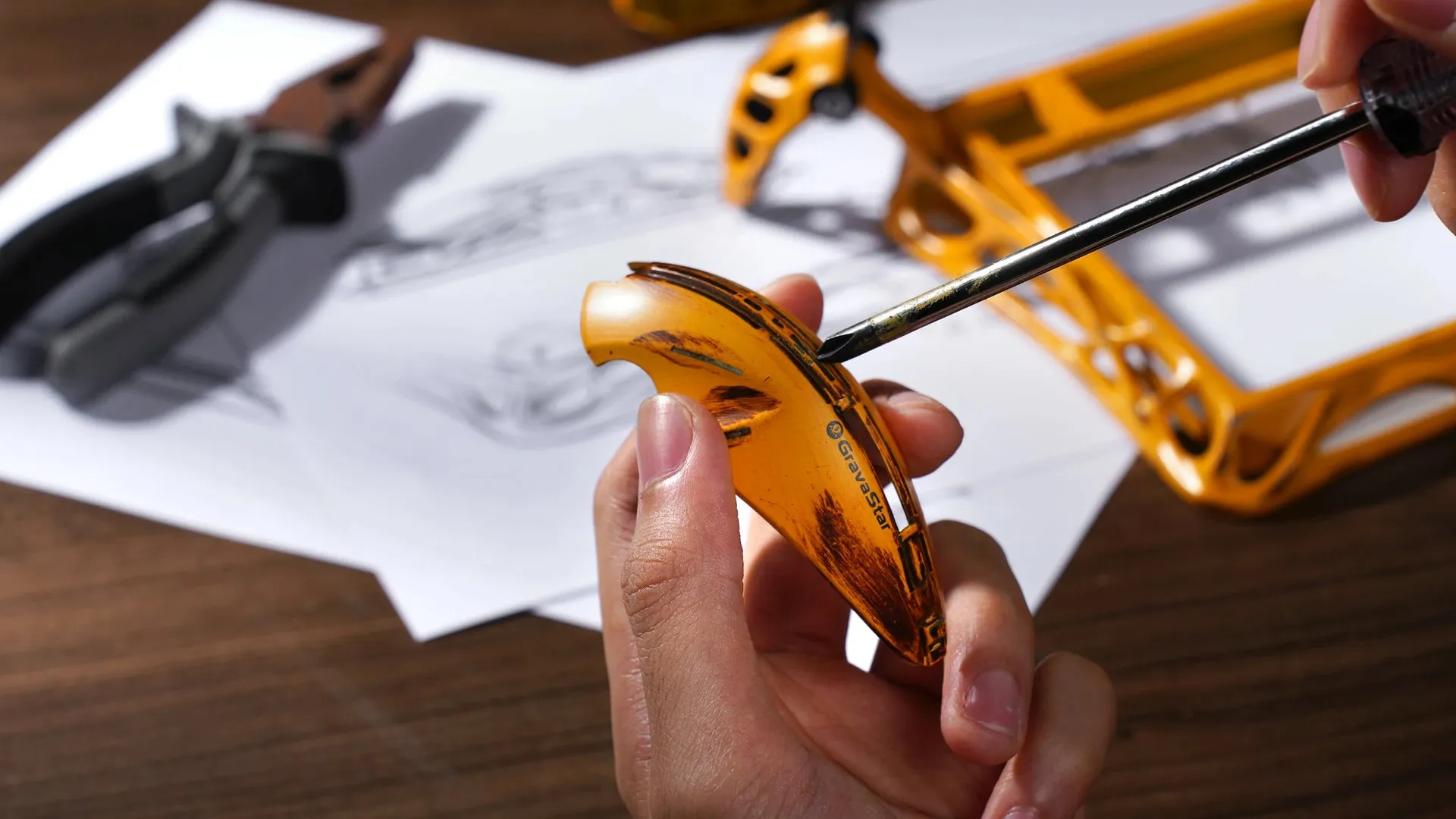 Клавіатура механічна GravaStar Mercury K1 Pro 80keys, GravaStar x Kailh Speedy Mint, BT/WL/USB, RGB (Yellow)
