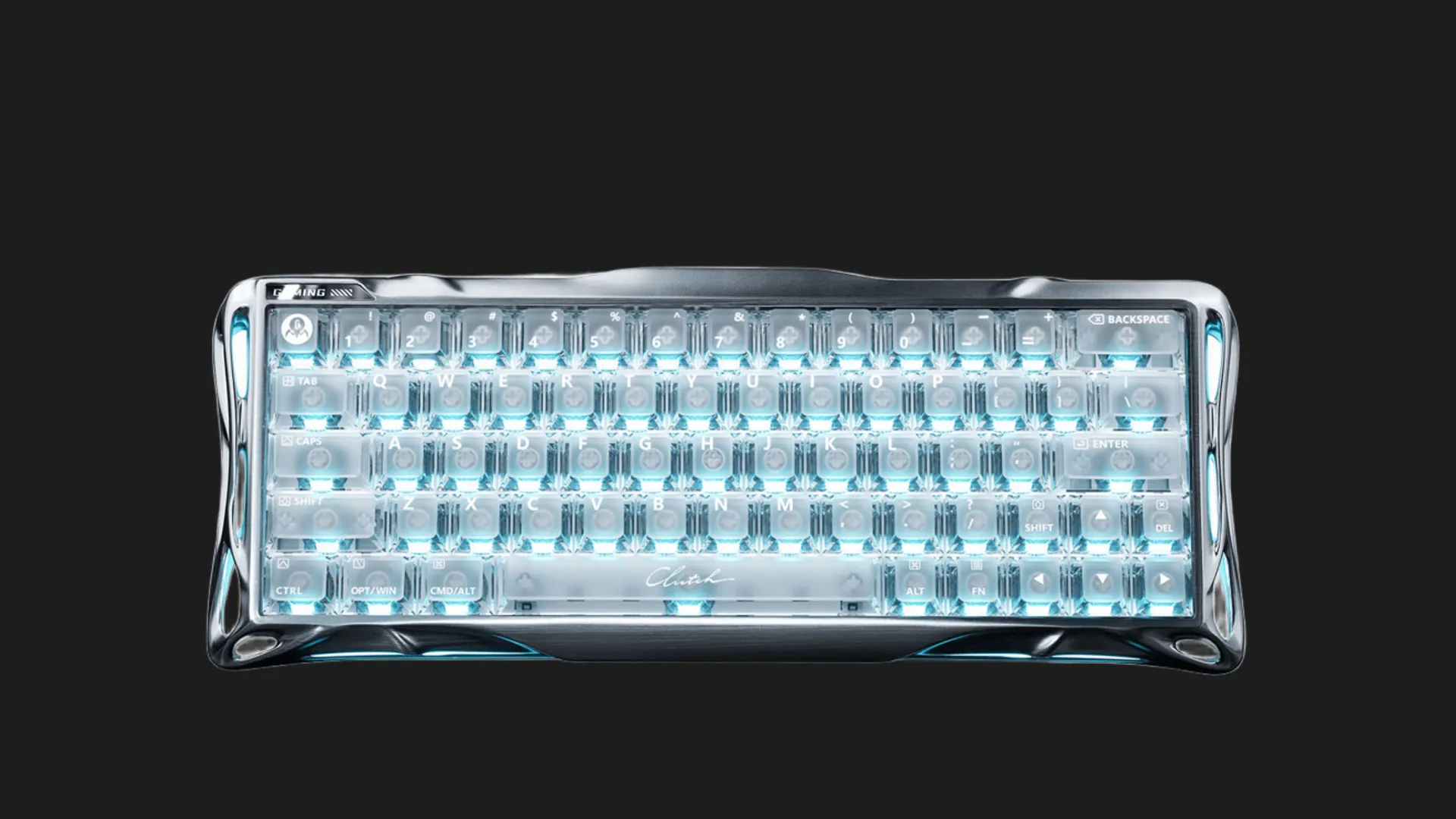Клавіатура механічна GravaStar Mercury V60 Pro 60keys, UFO Magnetic Gaming, 8K, USB-A, RGB (Sliver Frost)