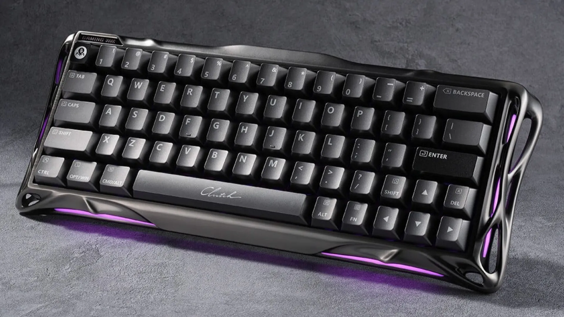 Клавиатура механическая GravaStar Mercury V60 Pro 60keys, GravaStar Blackcore, USB-A, 8k,RGB, GunMetal
