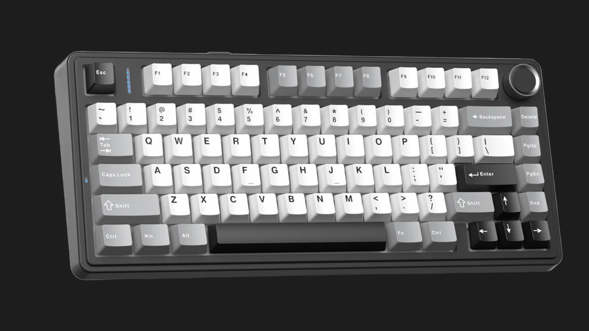 Клавіатура бездротова AULA F75 HE Wireless Keyboard Dragan King Magnetic Switch (Black/White) (EN/UA)