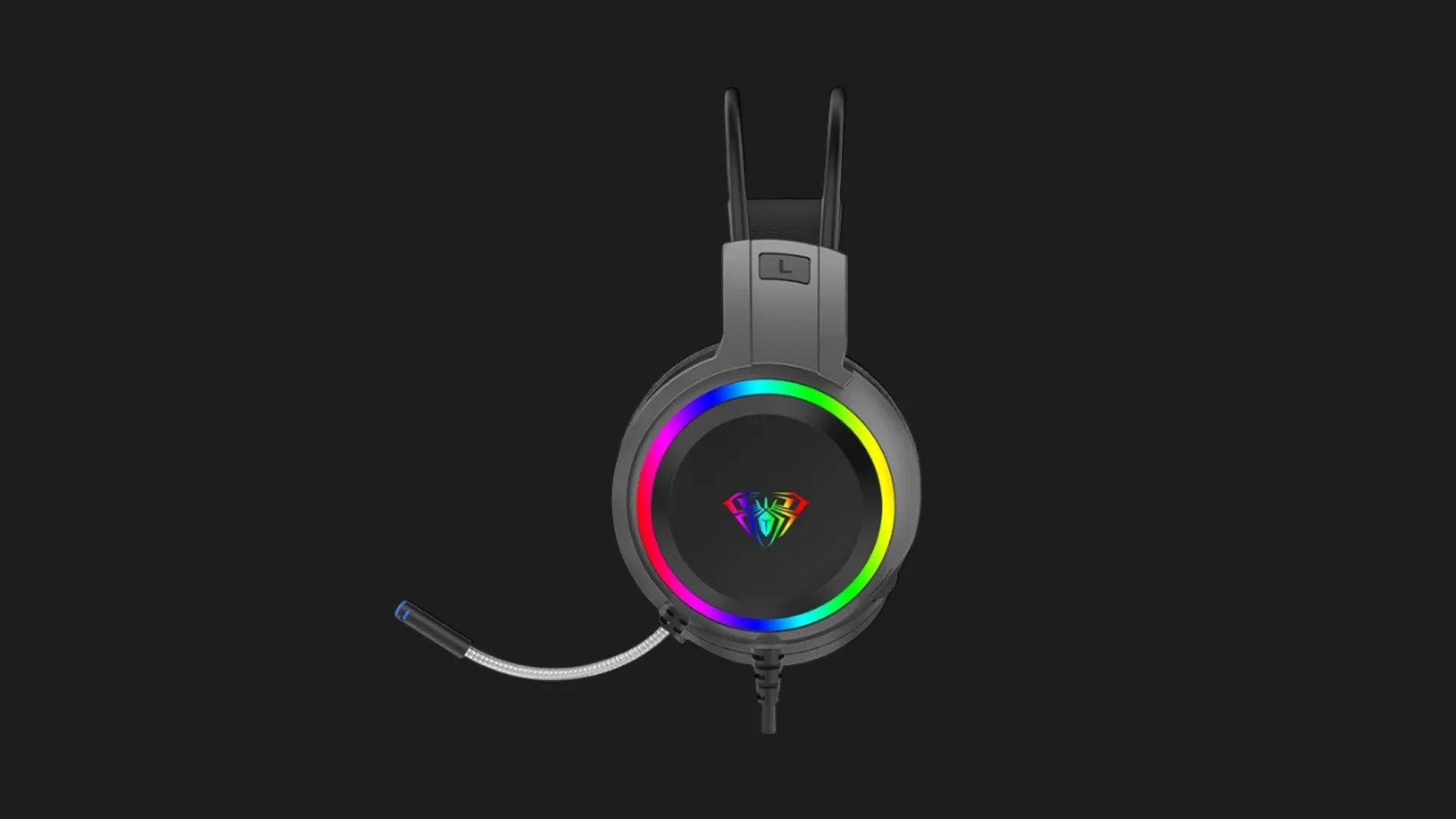 Гарнітура дротова AULA S608 Wired gaming headset, 3.5mm*2 + USB