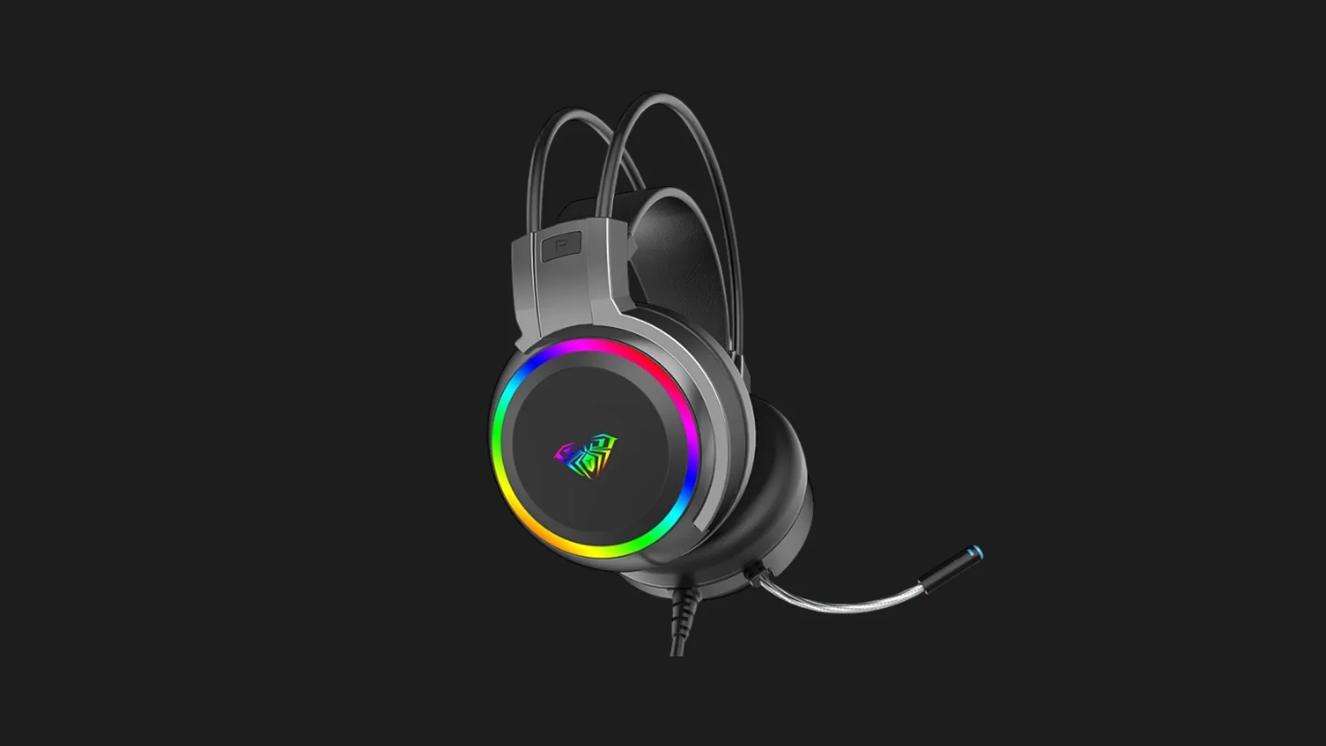 Гарнітура дротова AULA S608 Wired gaming headset, 3.5mm*2 + USB