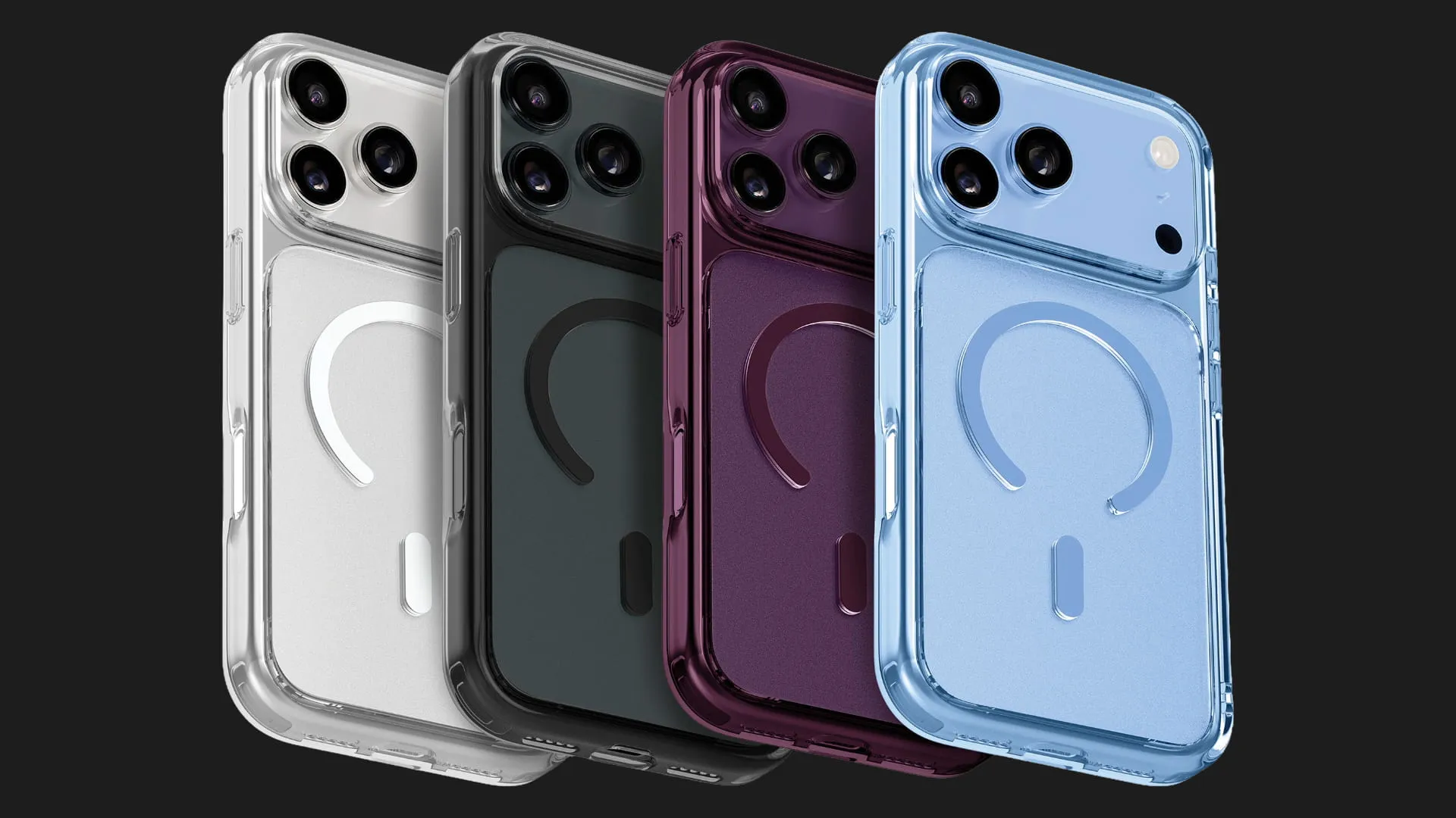Чехол LAUT Crystal Fluro MagSafe для iPhone 18 Pro (Blue Crystal)