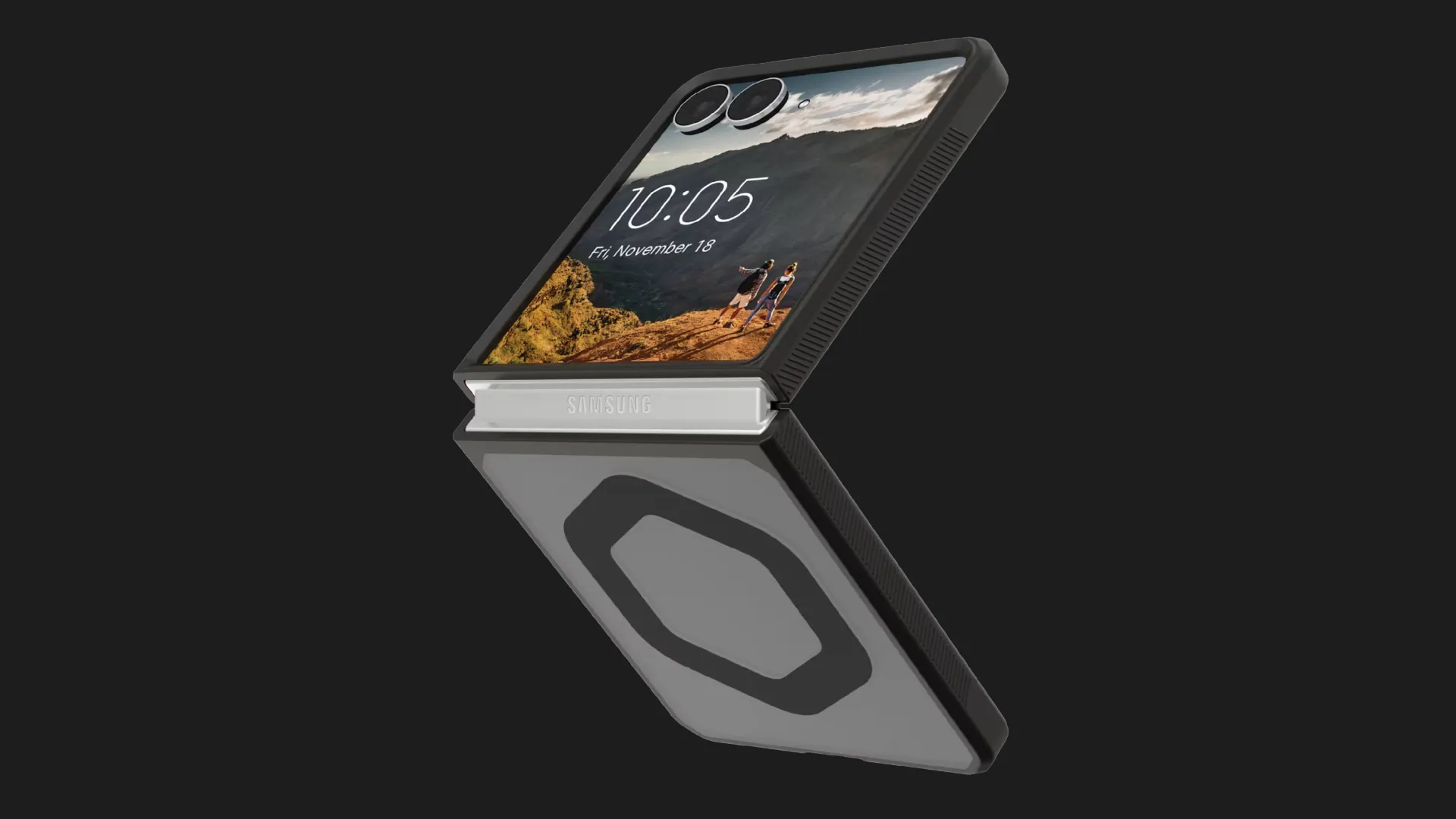 Чехол UAG Mouve with Magnet для Samsung Galaxy Z Flip 8 (Ash)