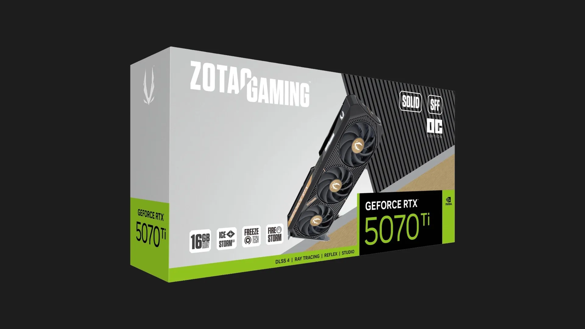 Відеокарта Zotac GAMING GeForce RTX 5070 Ti SOLID SFF OC (ZT-B50710J3-10P)