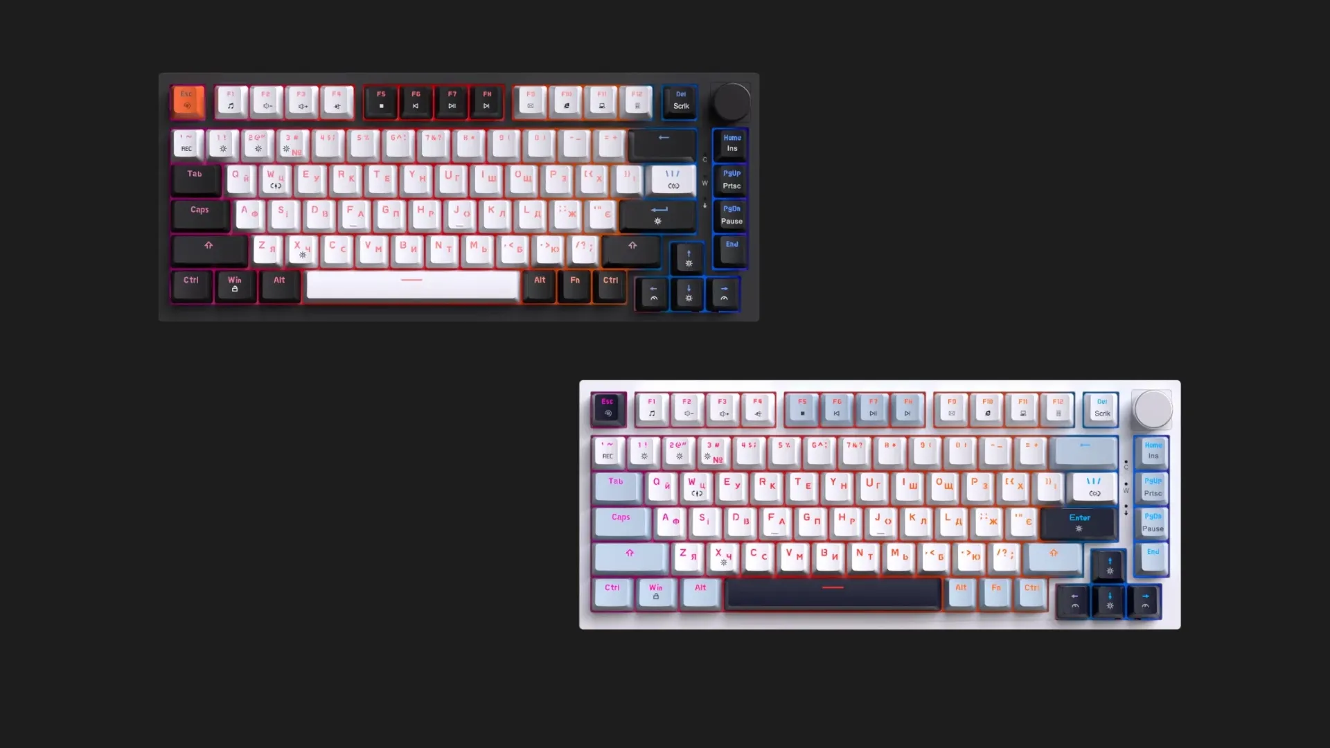 Клавіатура GamePro MK160 V2 Warden QLAB Sakura Black (MK160-V2-B-QS) (UA)