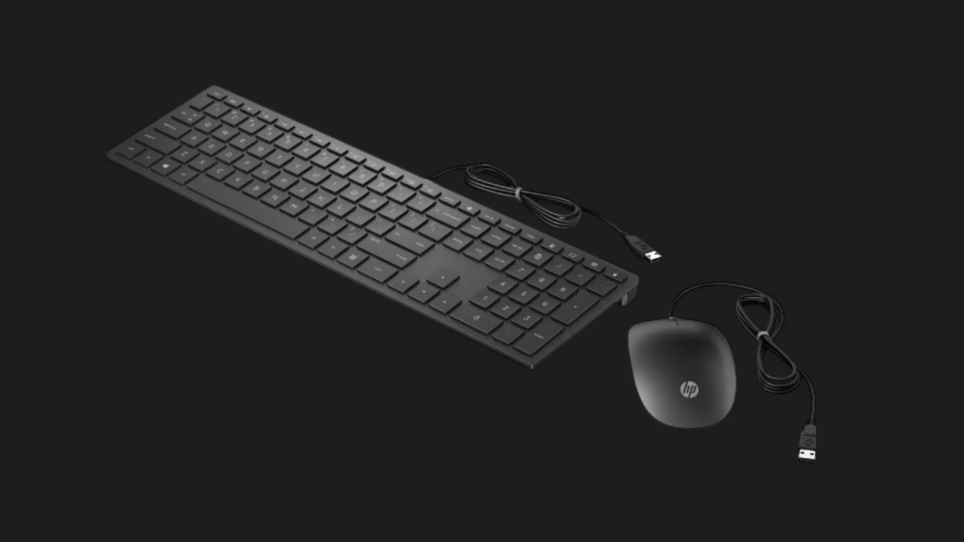 Комплект дротовий HP Pavilion 400 клавіатура + миша USB (4CE97AA) (Black)