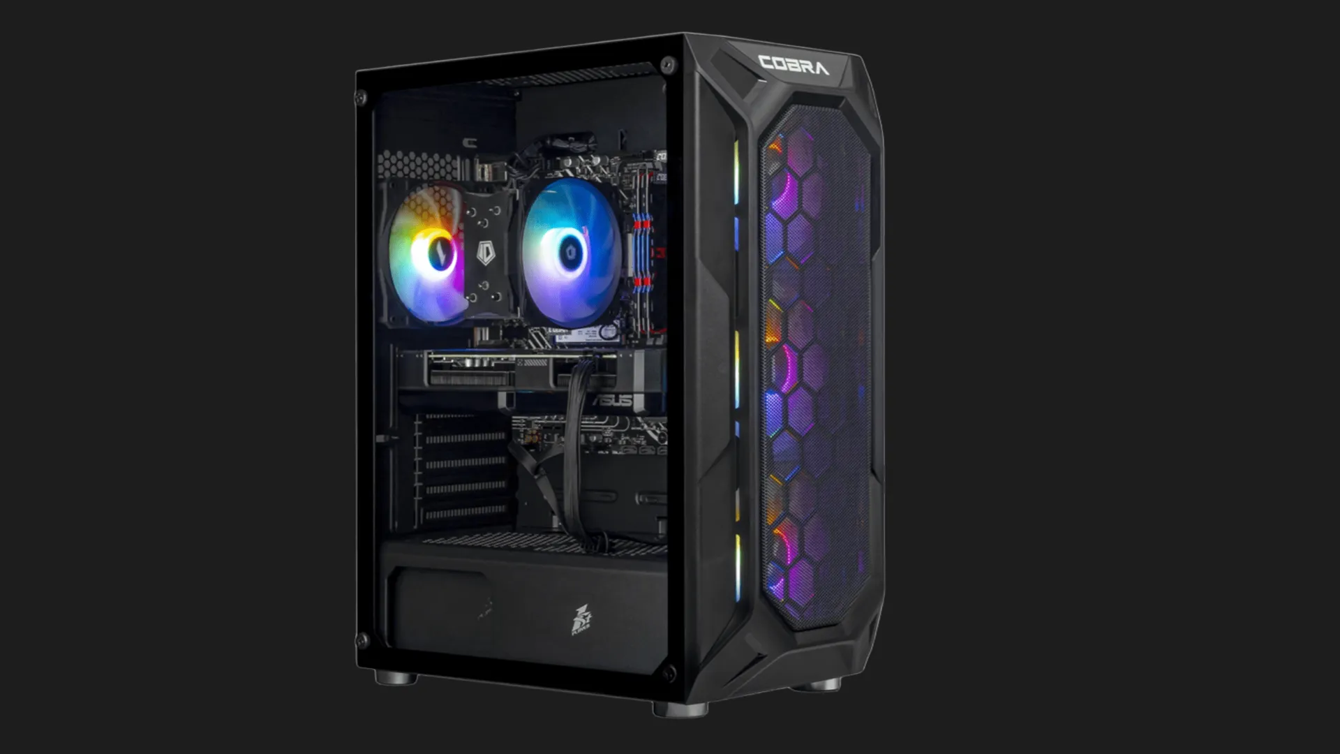 Комп'ютер COBRA Advanced (Ryzen 5 5500/32GB/250GB (SSD)/1TB (HDD)/RTX 3050) (A55.32.H1S2.35.26659) (Black)