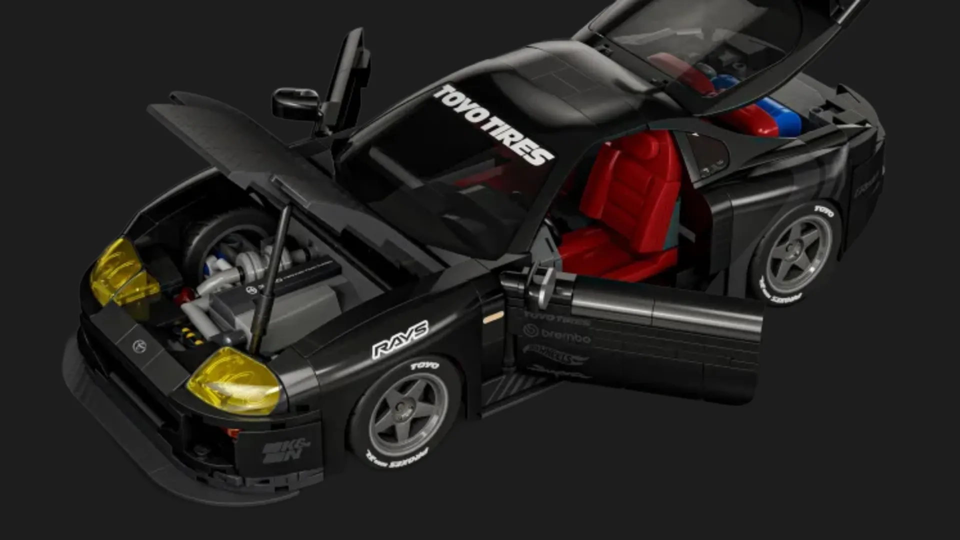Колекційна машинка-конструктор Mattel Brick Shop Elite Toyota Supra 94 MKIV (JKG40)