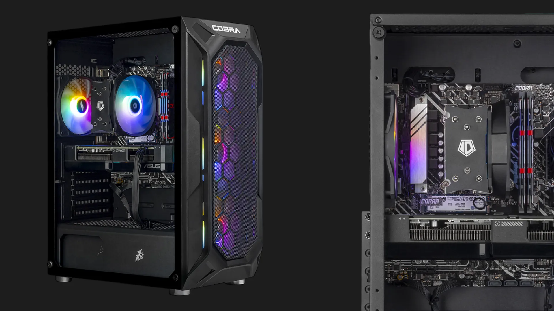Компьютер COBRA Advanced (Ryzen 5 5500/32GB/250GB (SSD)/2TB (HDD)/RX 9060 XT/Win 11) (A55.32.H2S2.96XT.22473W)