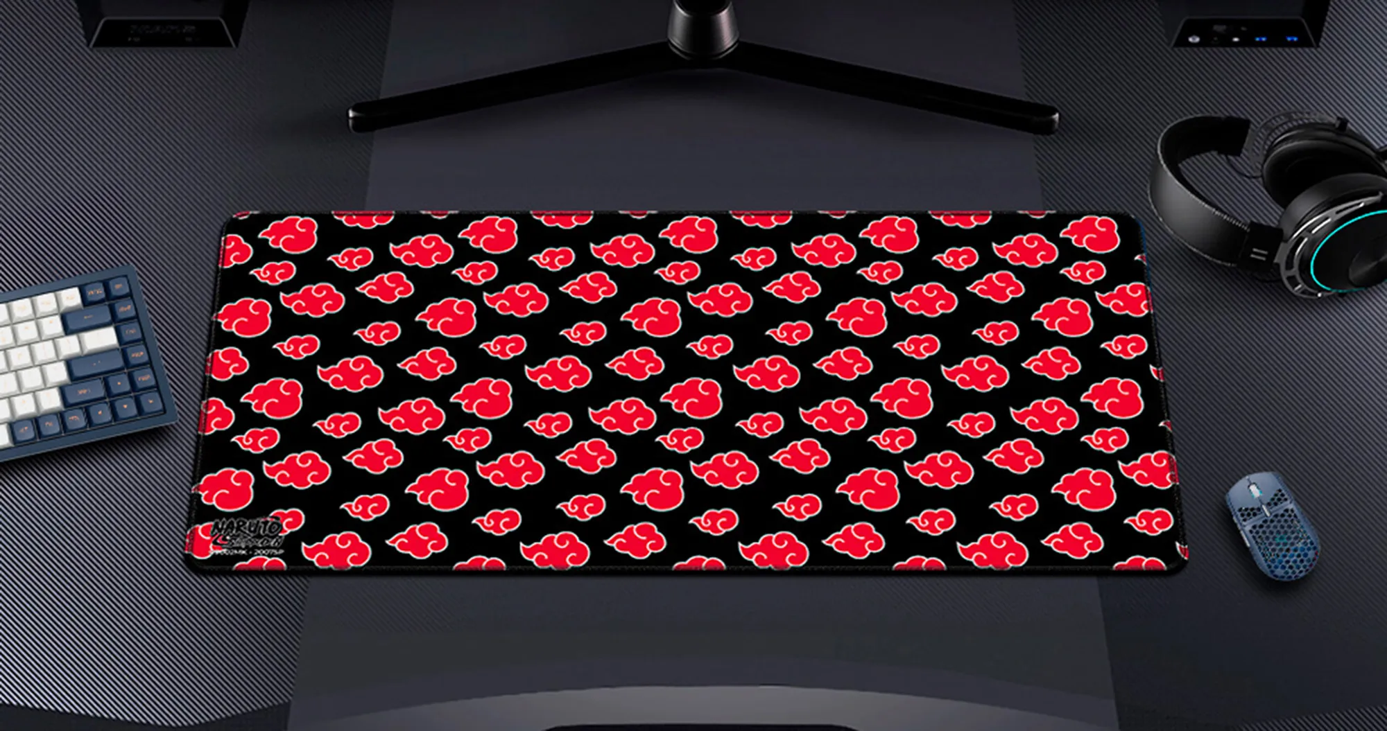 Килимок для миші Bandai NARUTO SHIPPUDEN Akatsuki Clouds, (Наруто Акацкі) XL