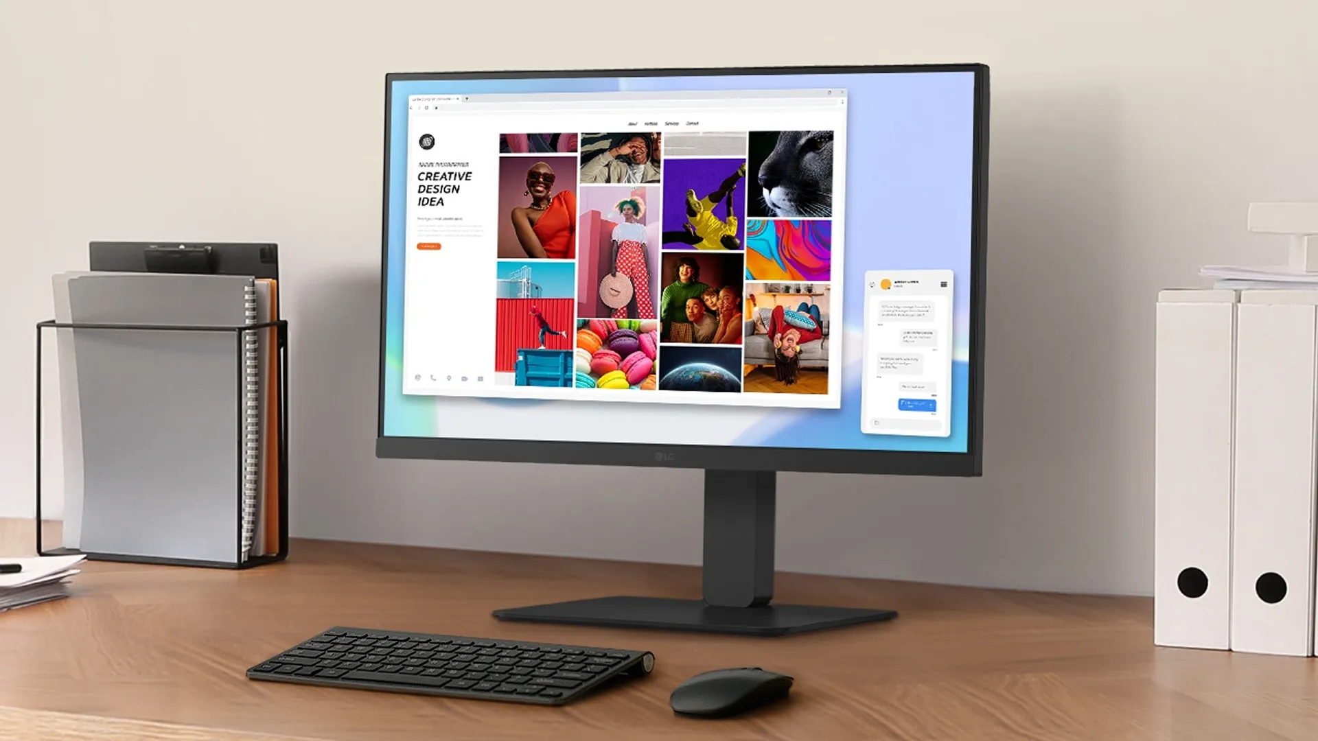 Монитор LG 23.8" IPS 100Hz 24BA650-B (UA)