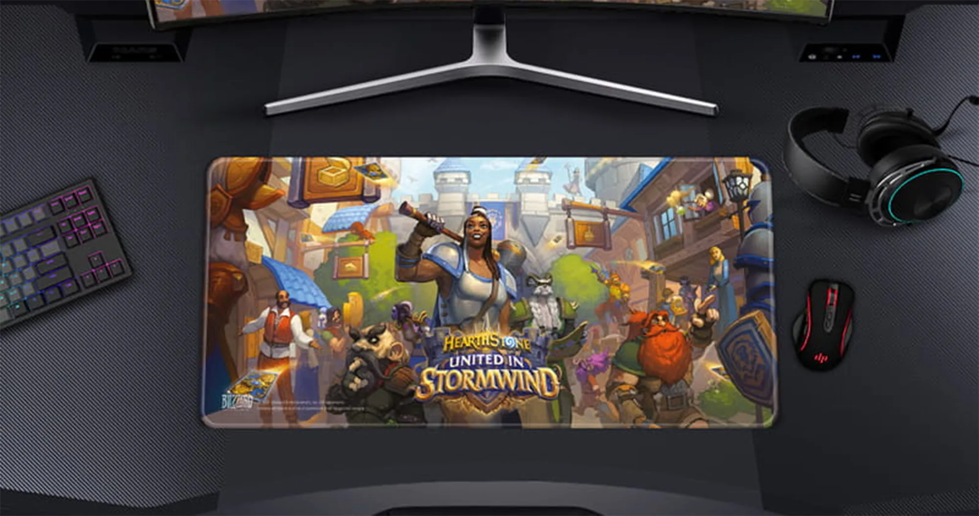 Килимок для миші Blizzard HEARTHSTONE United in Stormwind, (Хартстоун) XL