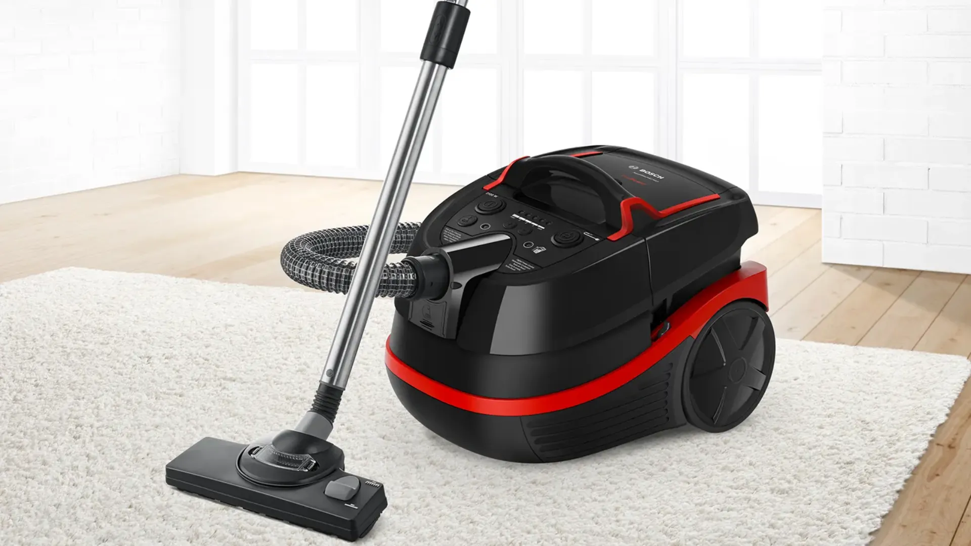 Пылесос моющий с аквафильтром Bosch BWD421POW (Black)