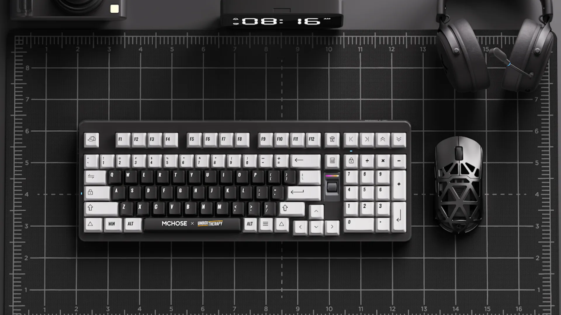 Клавіатура MCHOSE x Unbox Therapy UT98 Silent Peach V3 USB-A/WL/BT RGB Classic Therapy (HW-UT98-2)