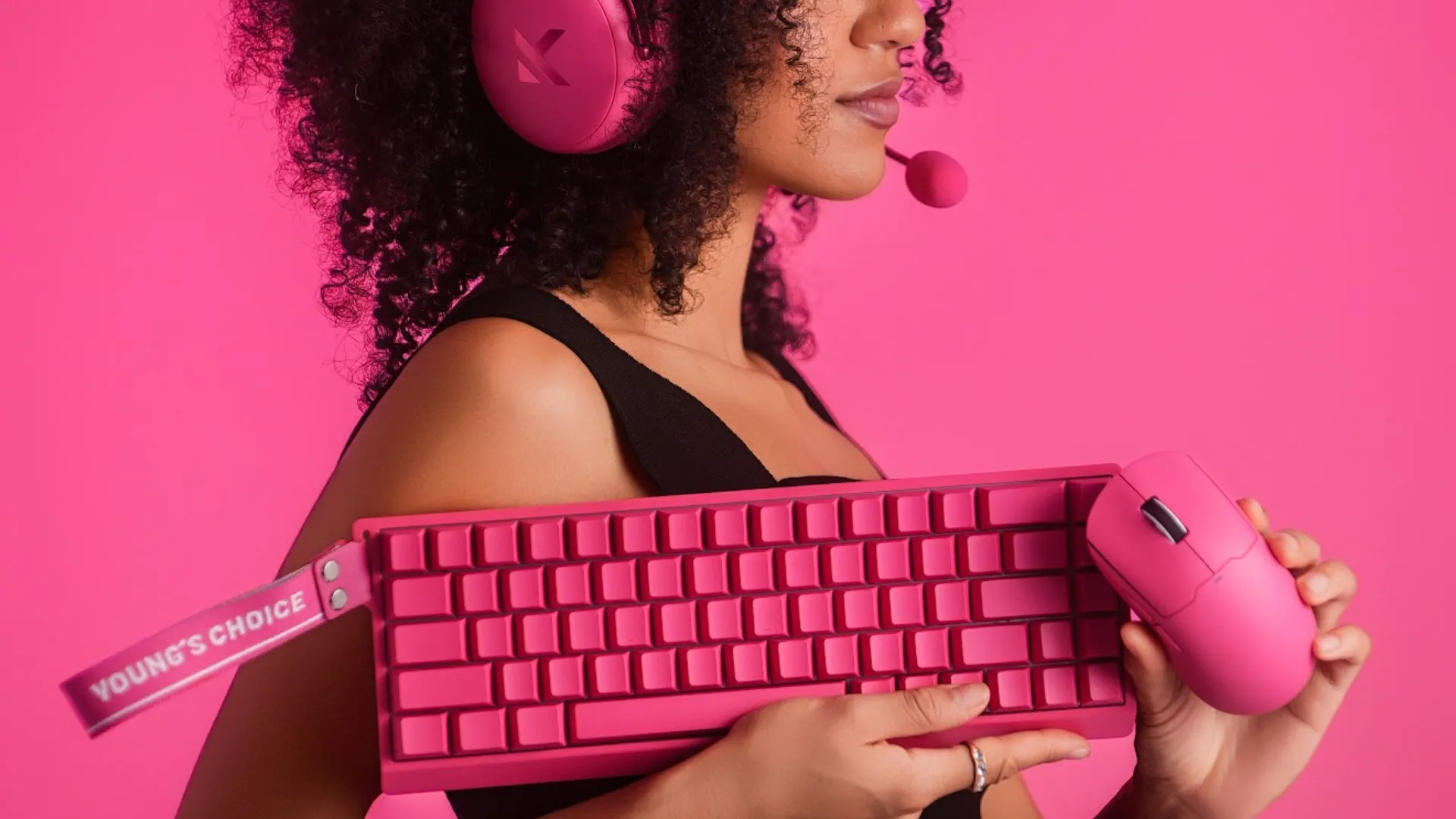 Клавіатура MCHOSE Ace 68 Hall Effect Ice Rhino Magnetic 8K USB-A RGB (Rose Red) (HW-ACE68-28)