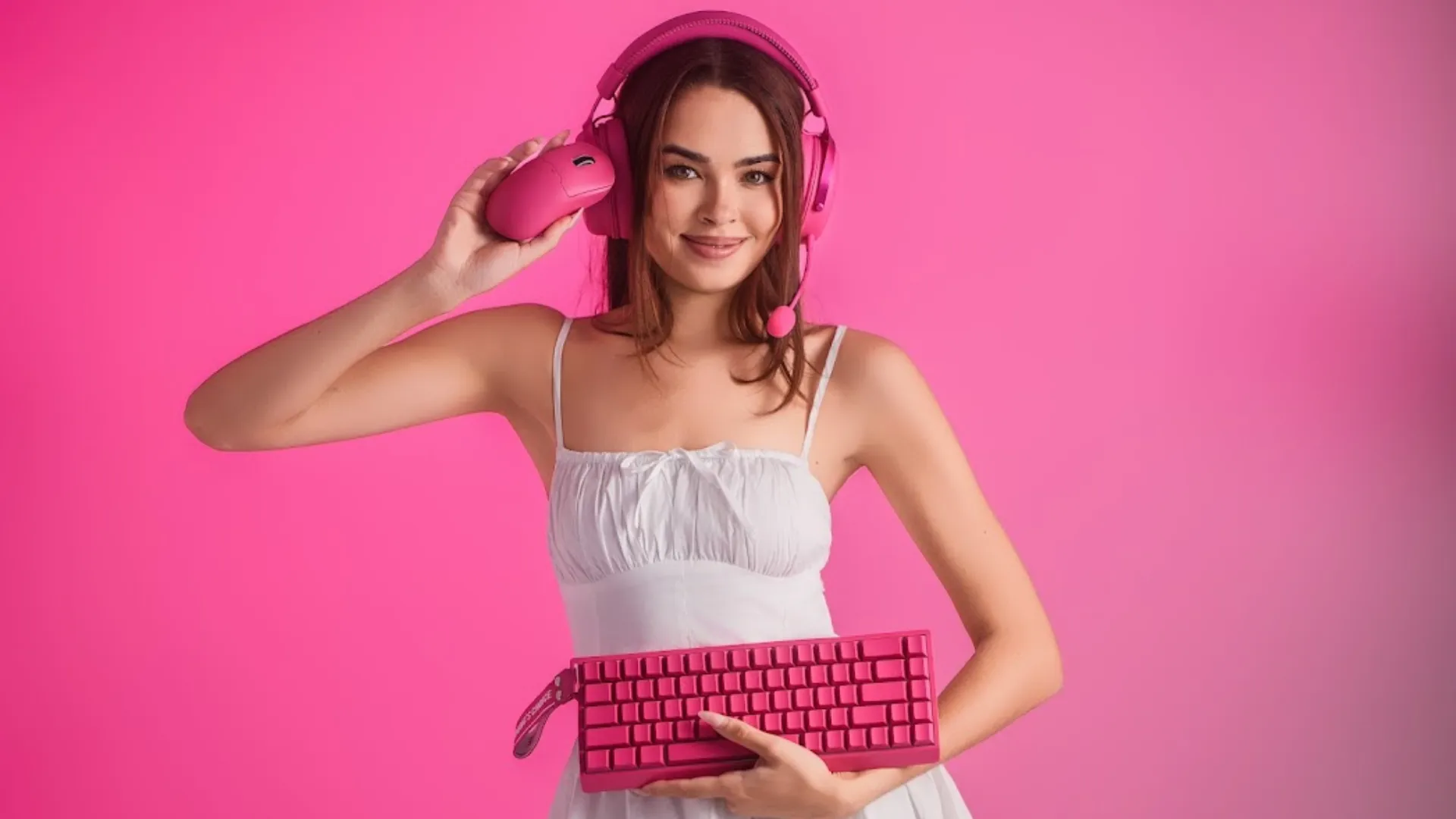 Клавіатура MCHOSE Ace 68 Hall Effect Ice Rhino Magnetic 8K USB-A RGB (Rose Red) (HW-ACE68-28)