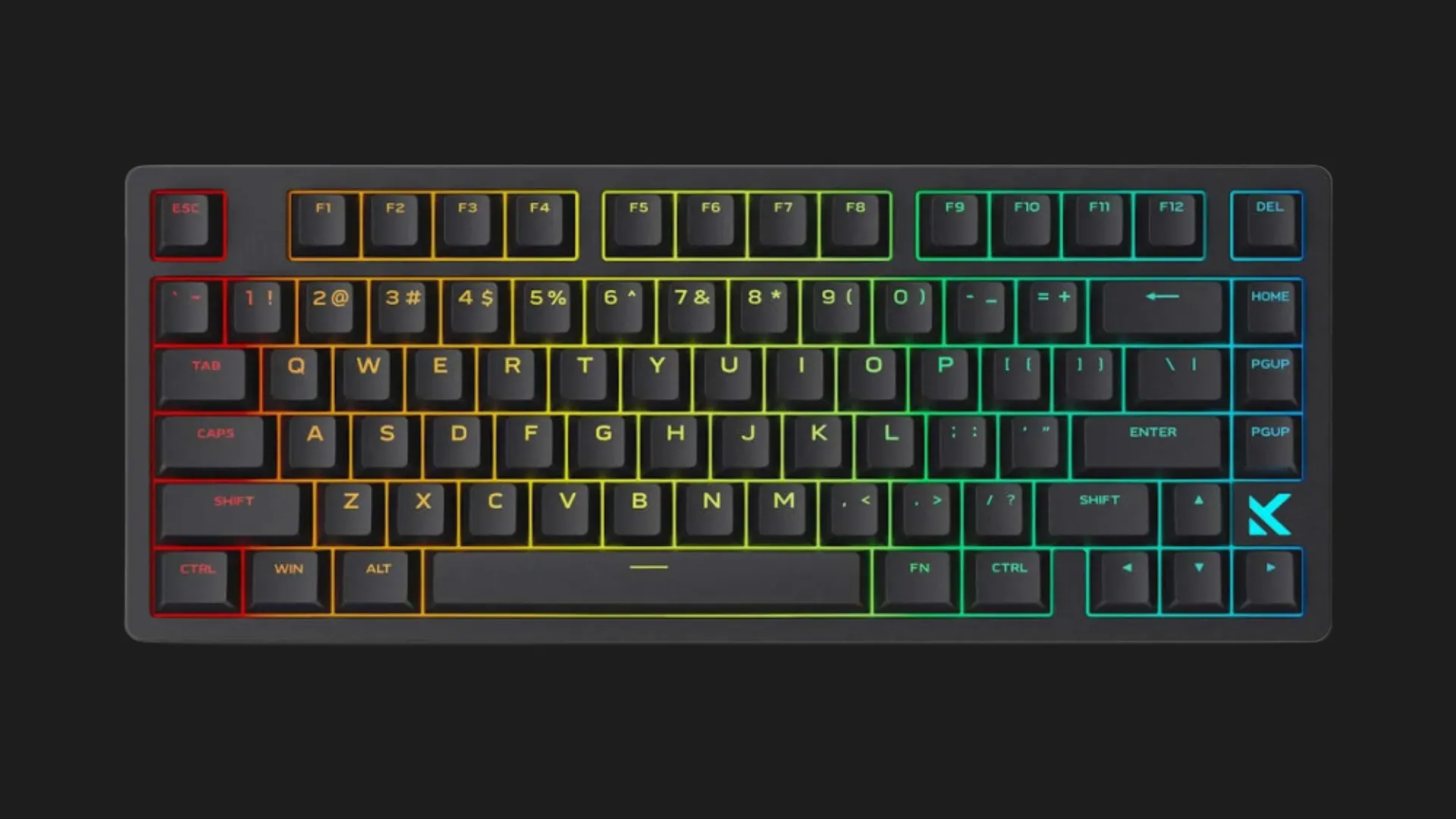 Клавіатура MCHOSE Jet 75 Hall Effect Kailh Magnetic God 8K USB-A RGB (Black) (HW-JET75-1)