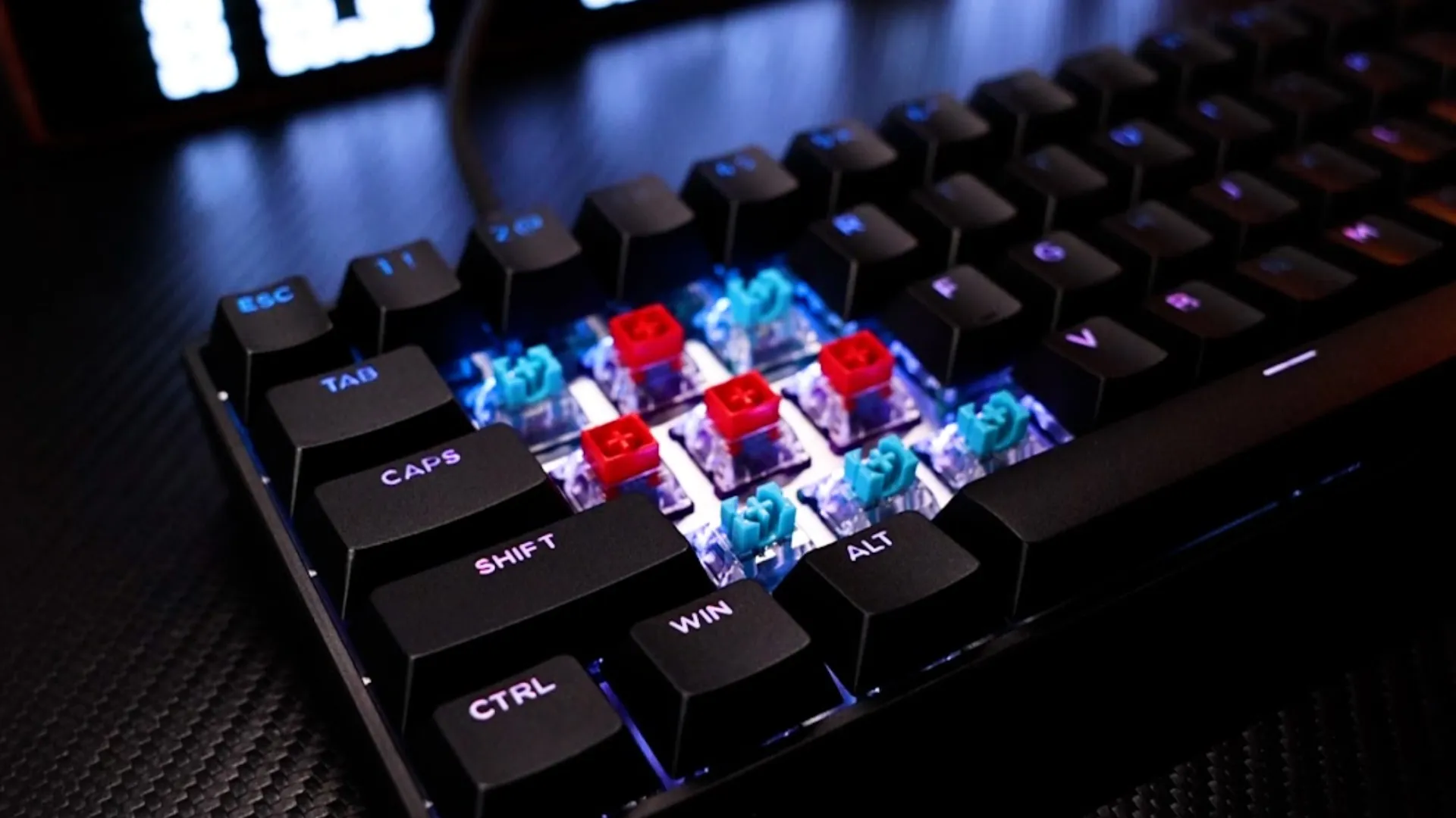 Клавіатура магнітна MCHOSE Ace 60 Pro Ice Blue USB-A RGB (Black) (ACE60-3A)