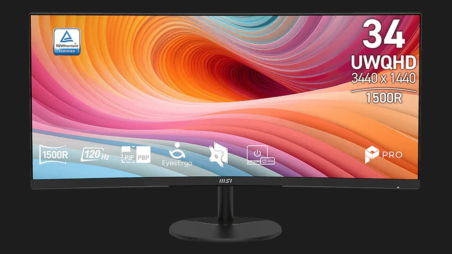 Монітор MSI 34" PRO MP341CQ E12 VA 120Hz (UA)