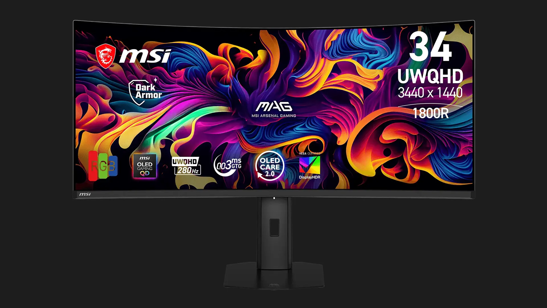 Монітор MSI 34.18" MAG 341CQP X28  QD-OLED  280Hz (UA)