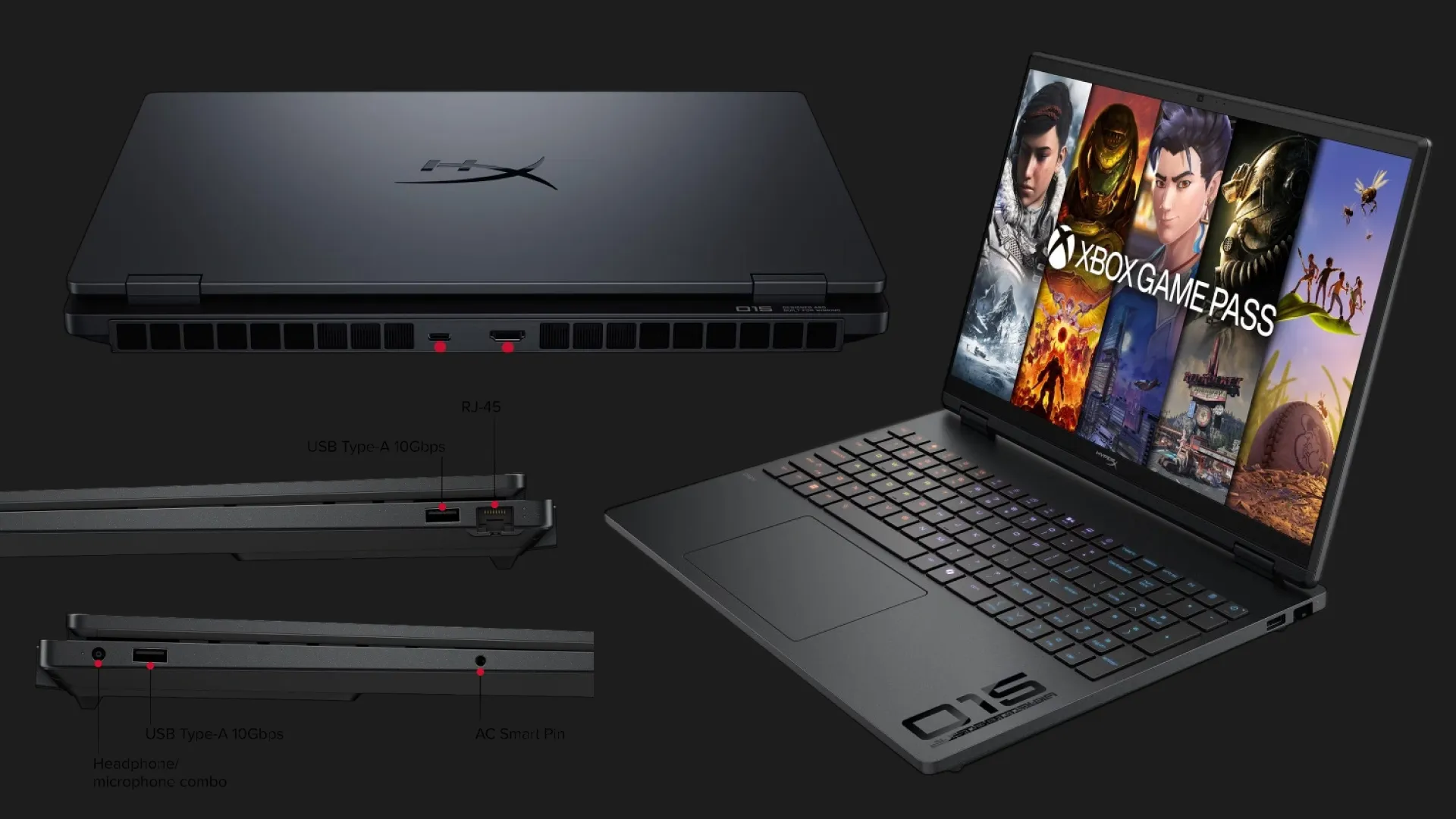 Ноутбук HP HyperX Omen 15-gb0261nr 15,3" (AMD Ryzen 7/16GB/1TB/RTX 5060) (D1UE0UA)