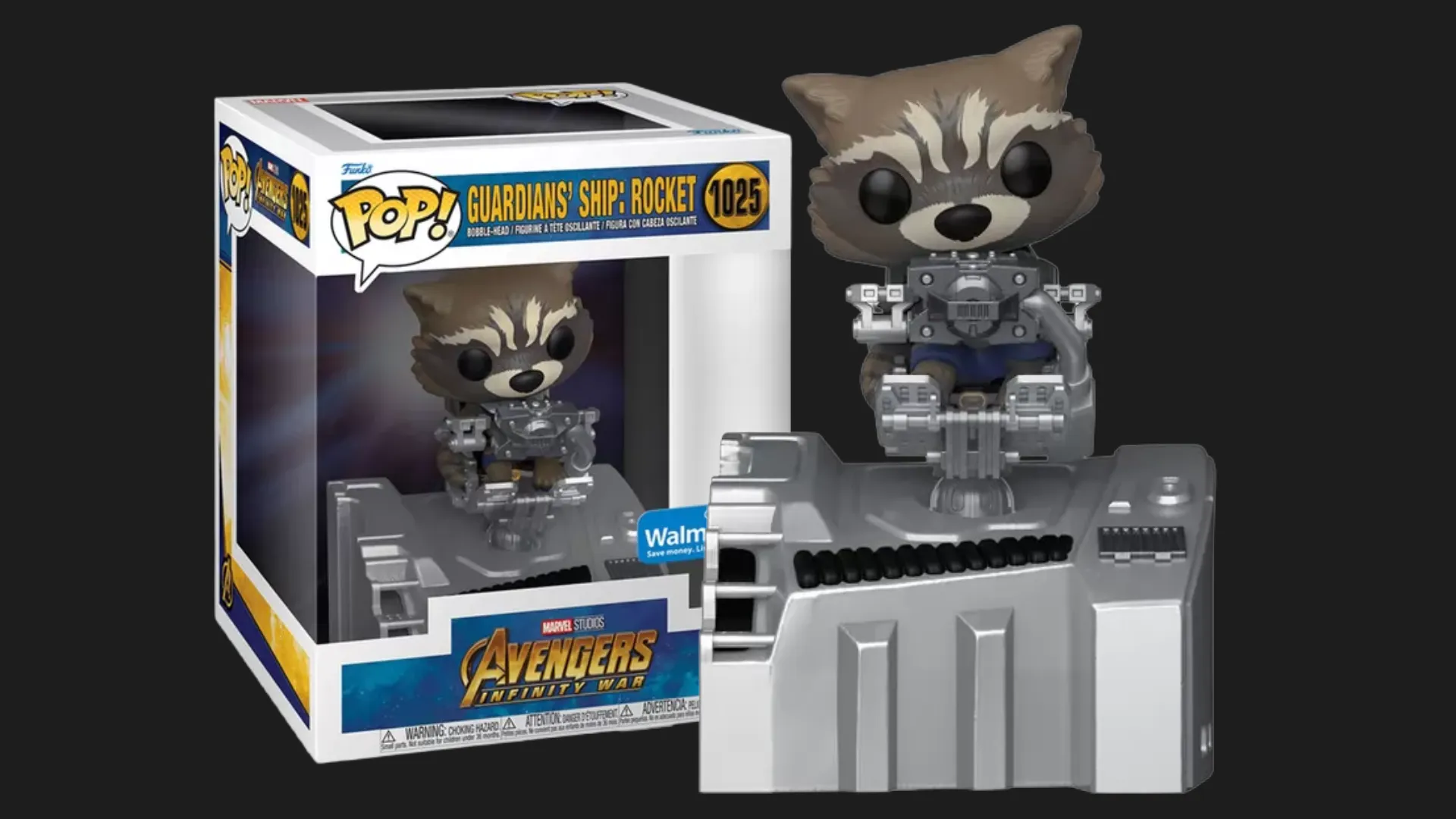 Фігурка Funko Pop! серії Вартові Галактики — Ракета на кораблі (63211)